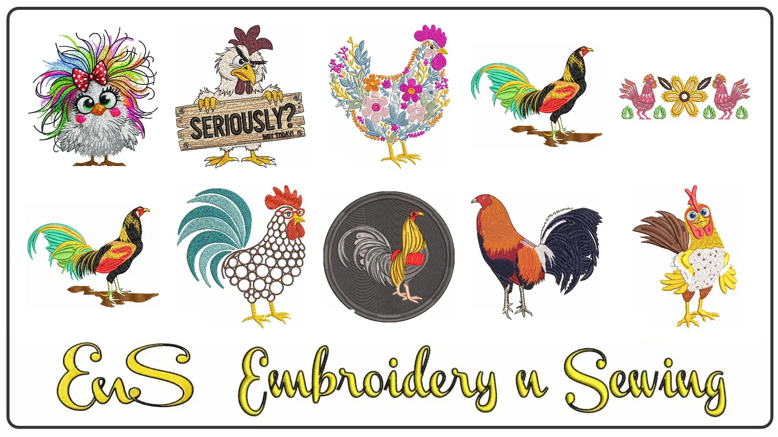 Funny Chickens & Roosters Bundle