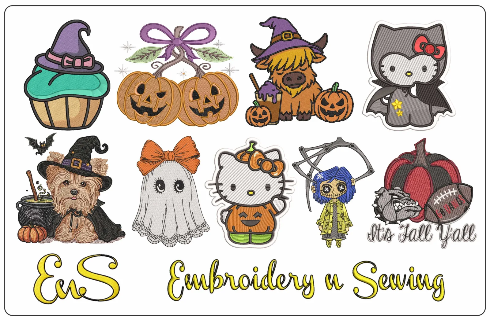 Halloween Embroidery Designs