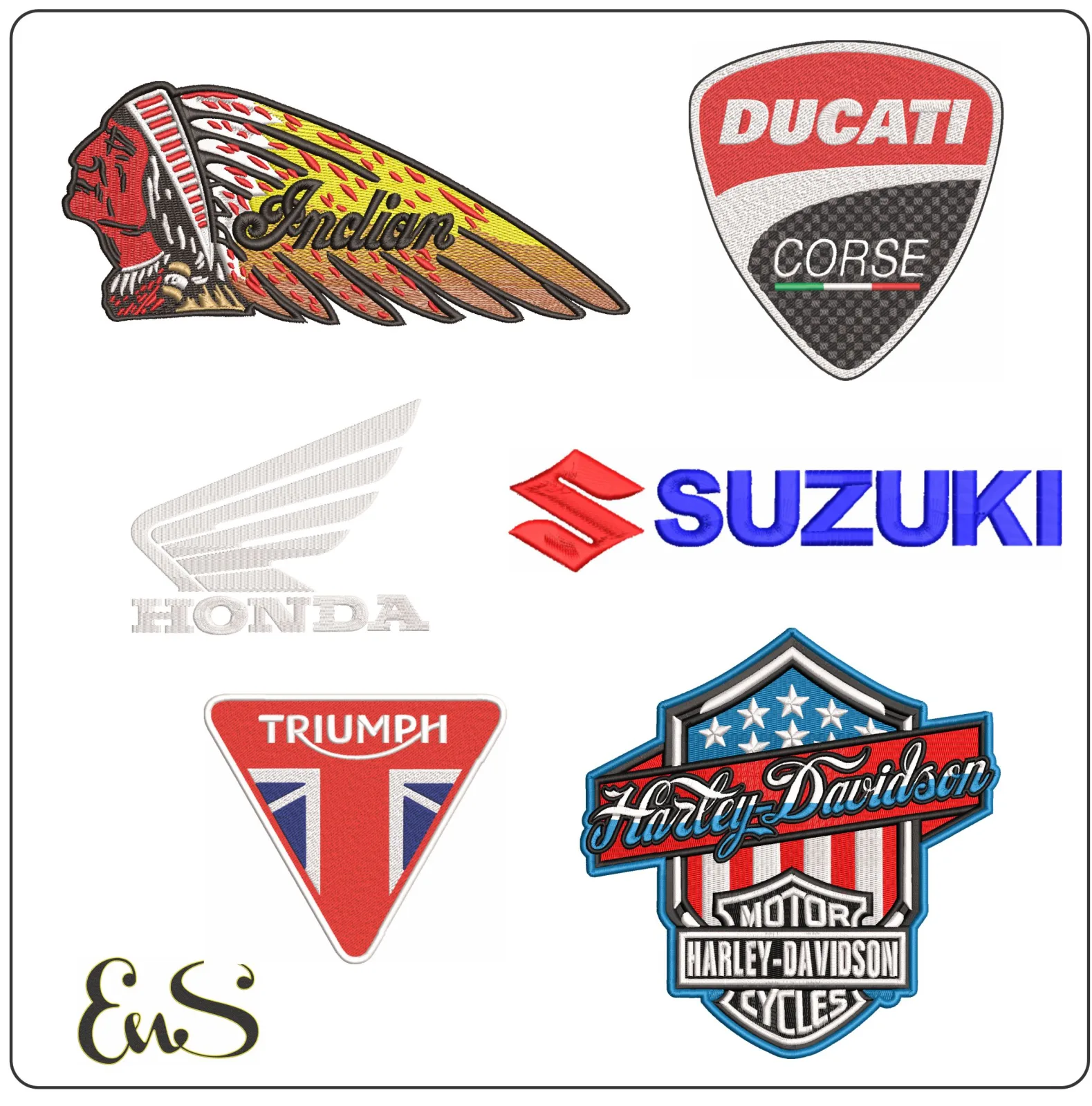 The Ten Most Popular Embroidery Machine Designs in the Motorcycle Industry in 2025