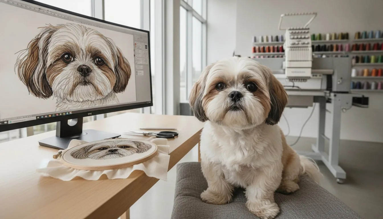 Pet Portrait Embroidery Digitizing: The 2026 Guide to Realistic Fur &amp; Detail