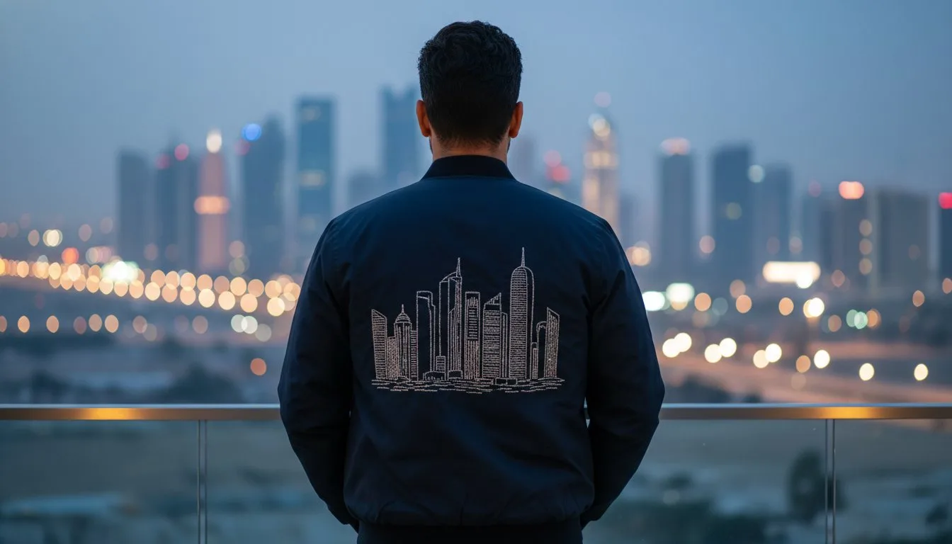 How to Use Qatar Skyline Silhouette Embroidery for Jackets: A 2026 Guide