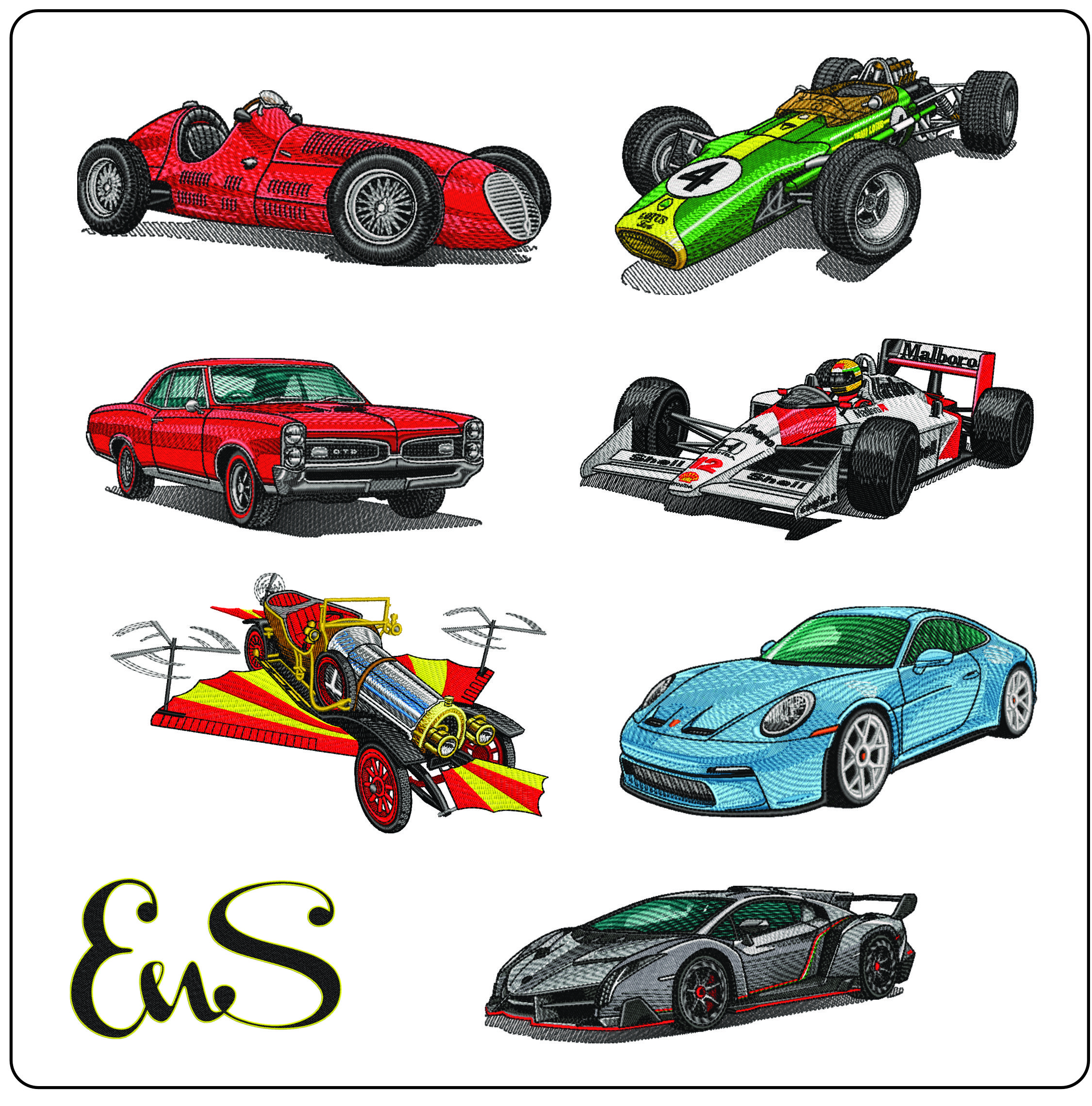 Car Embroidery Designs