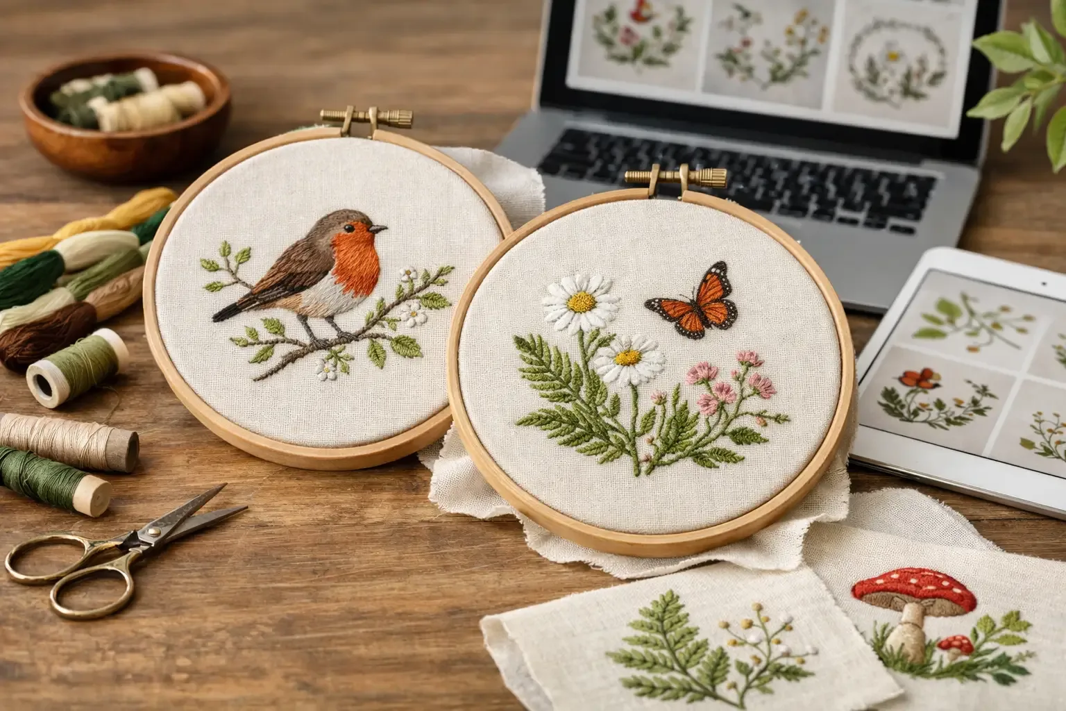Nature Motif Embroidery Downloads for Every Project