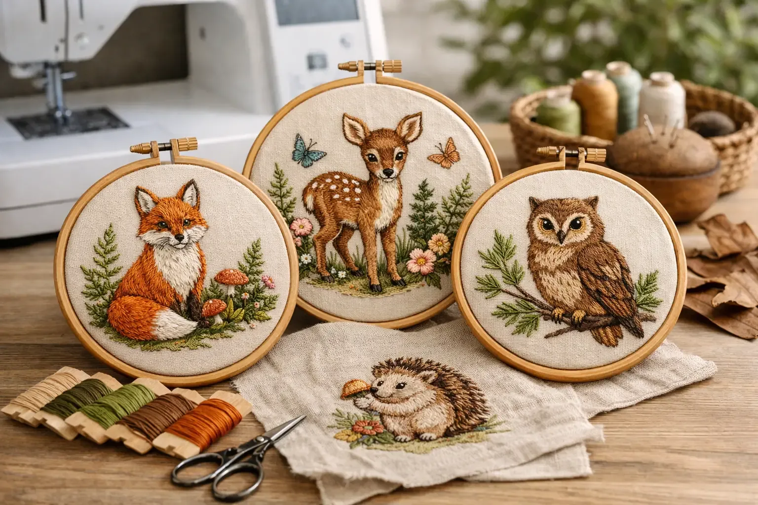 Woodland Animal Embroidery Files for Every Project