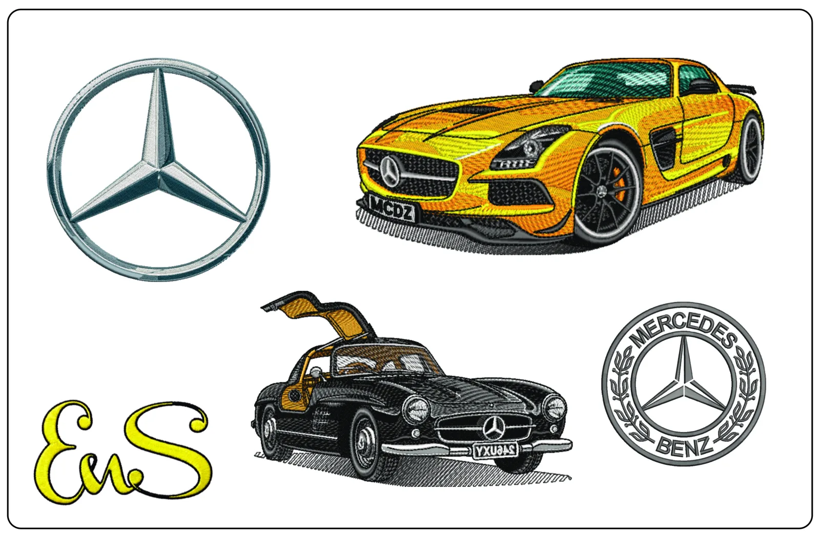 High-Quality Mercedes Embroidery Designs for Projects