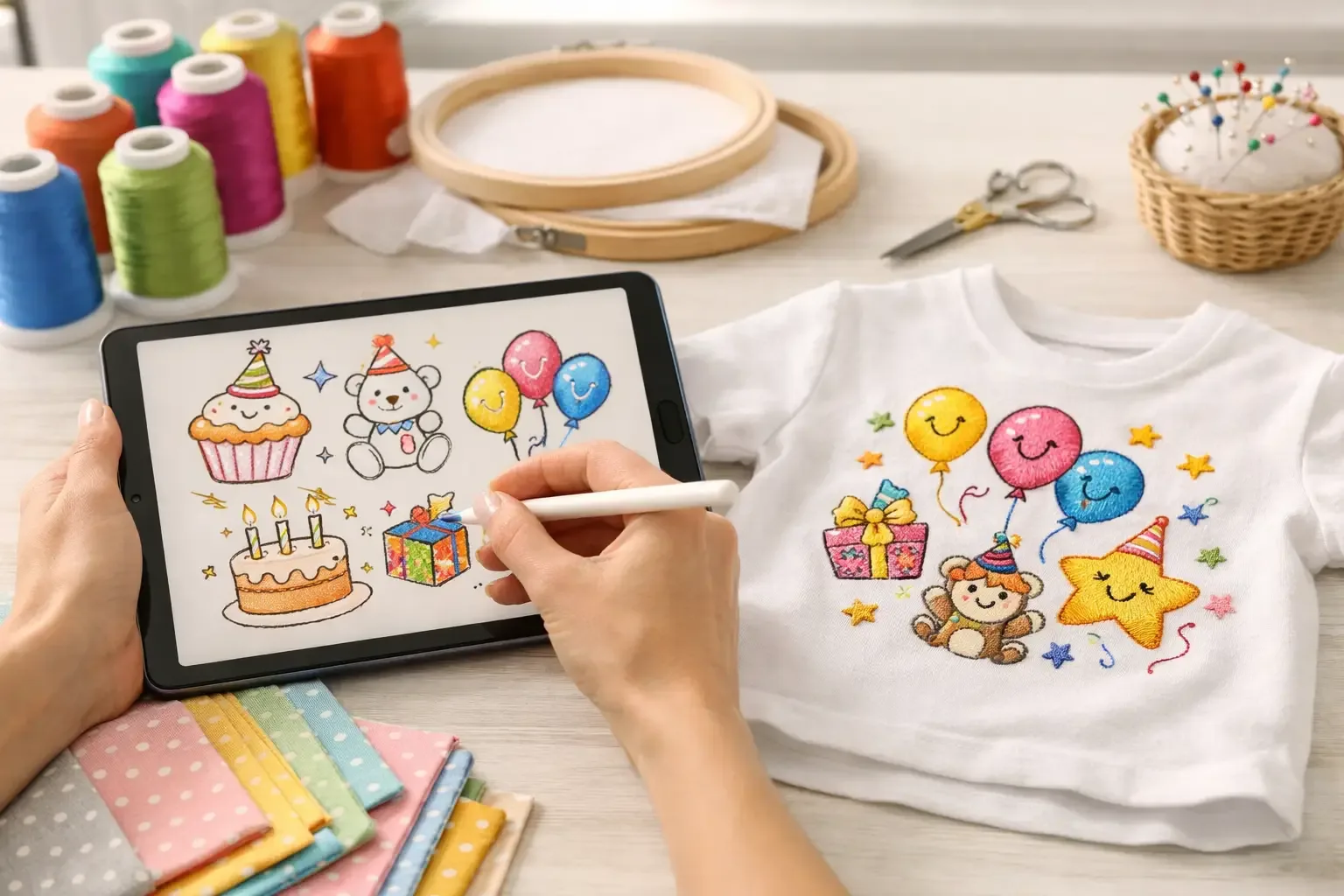 Best Cartoon Birthday Shirt Embroidery Ideas