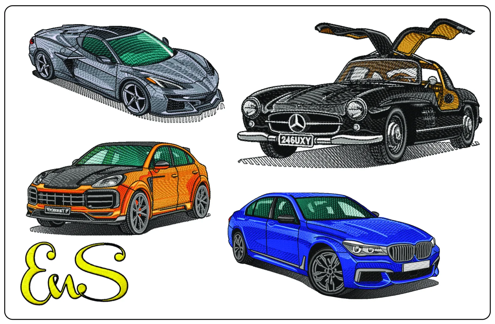 Luxury Car Embroidery Designs: Elevate Your Projects with Premium Automotive Patterns