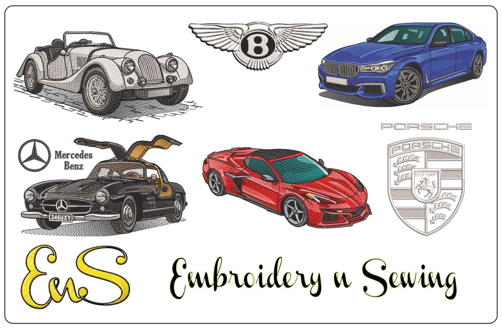 Luxury Car Embroidery Designs: Elevate Your Projects with Premium Automotive Patterns