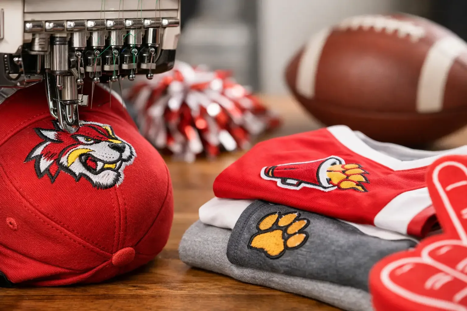 School Spirit Embroidery for Game-Day Gear