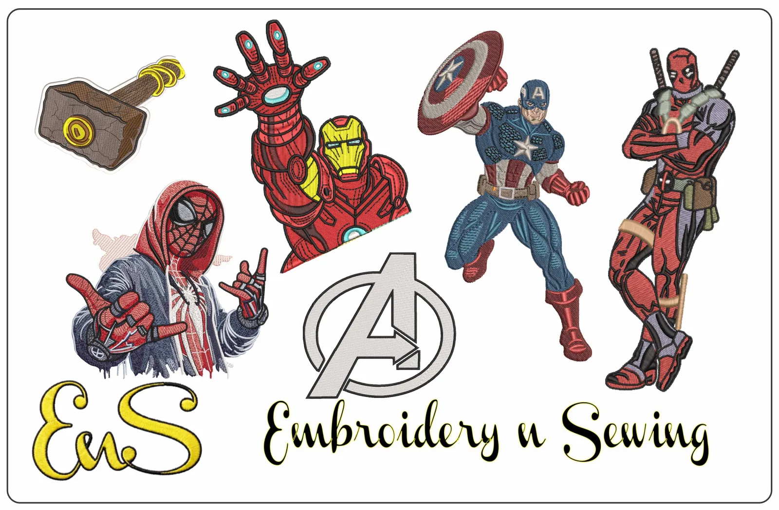 Marvel Comic Embroidery Designs: Personalize Your Gear with Superhero Style