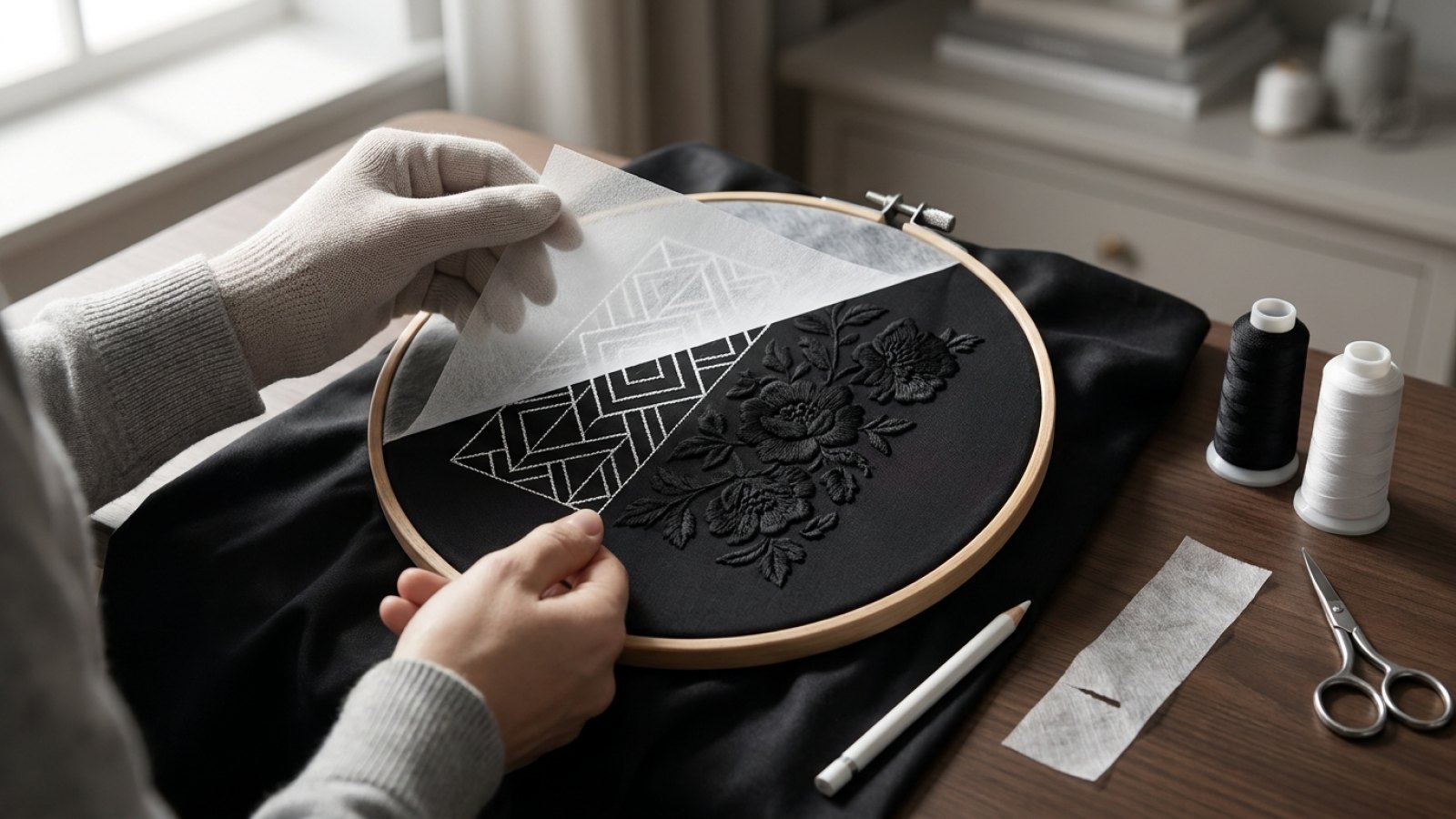 Black embroidery: ideas, tips & how-to