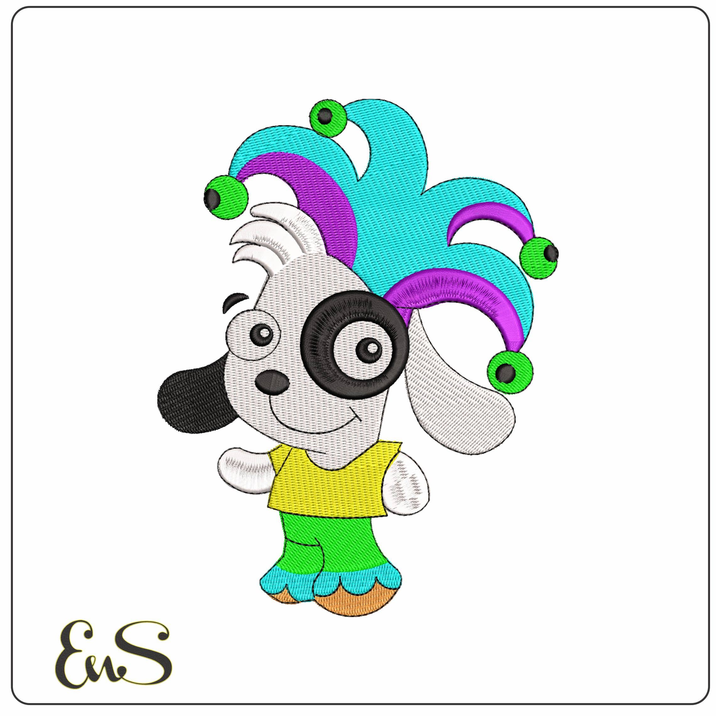 Doki Joker Hat Doki Adventures Discovery - Elegant embroidery design file - instant download