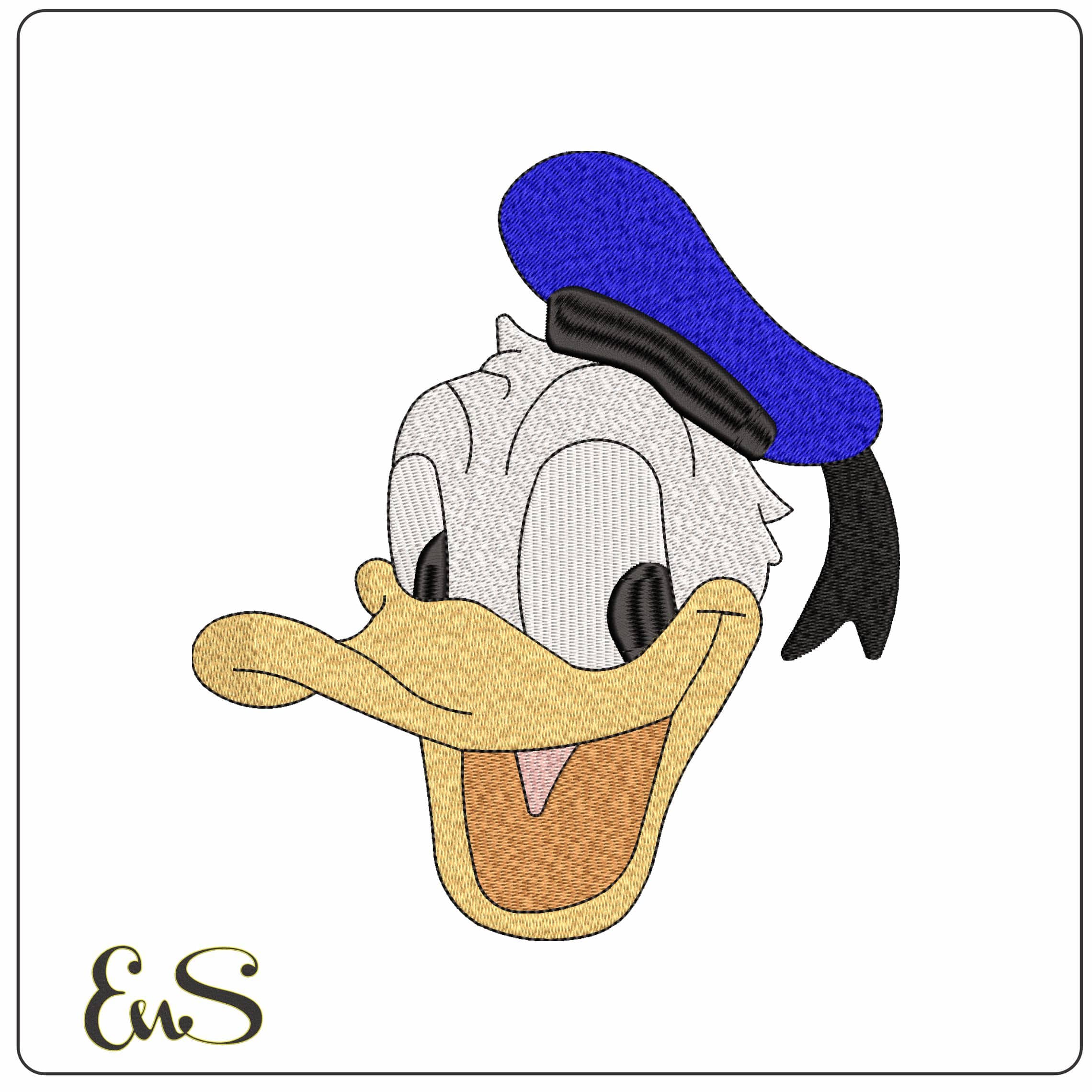Donald Duck Disney - Elegant embroidery design file - instant download