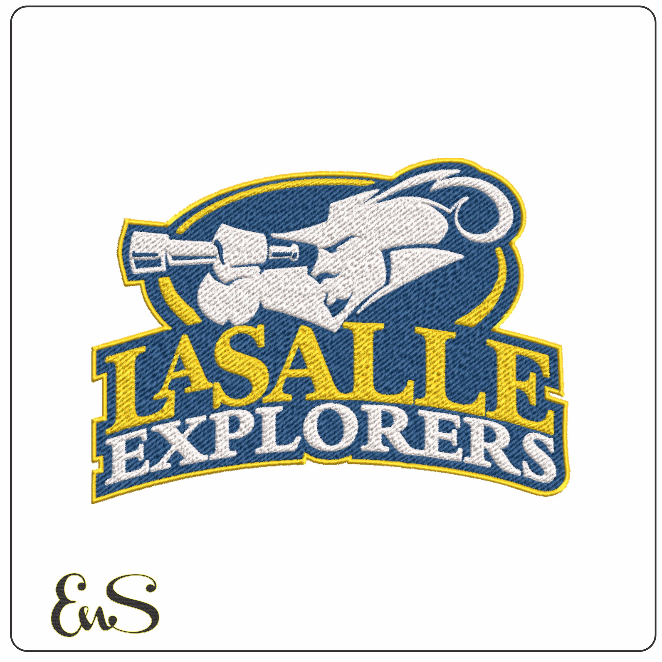 La Salle Explorers embroidery design - Logo embroidery machine pattern embroidery file - instant download in a frame