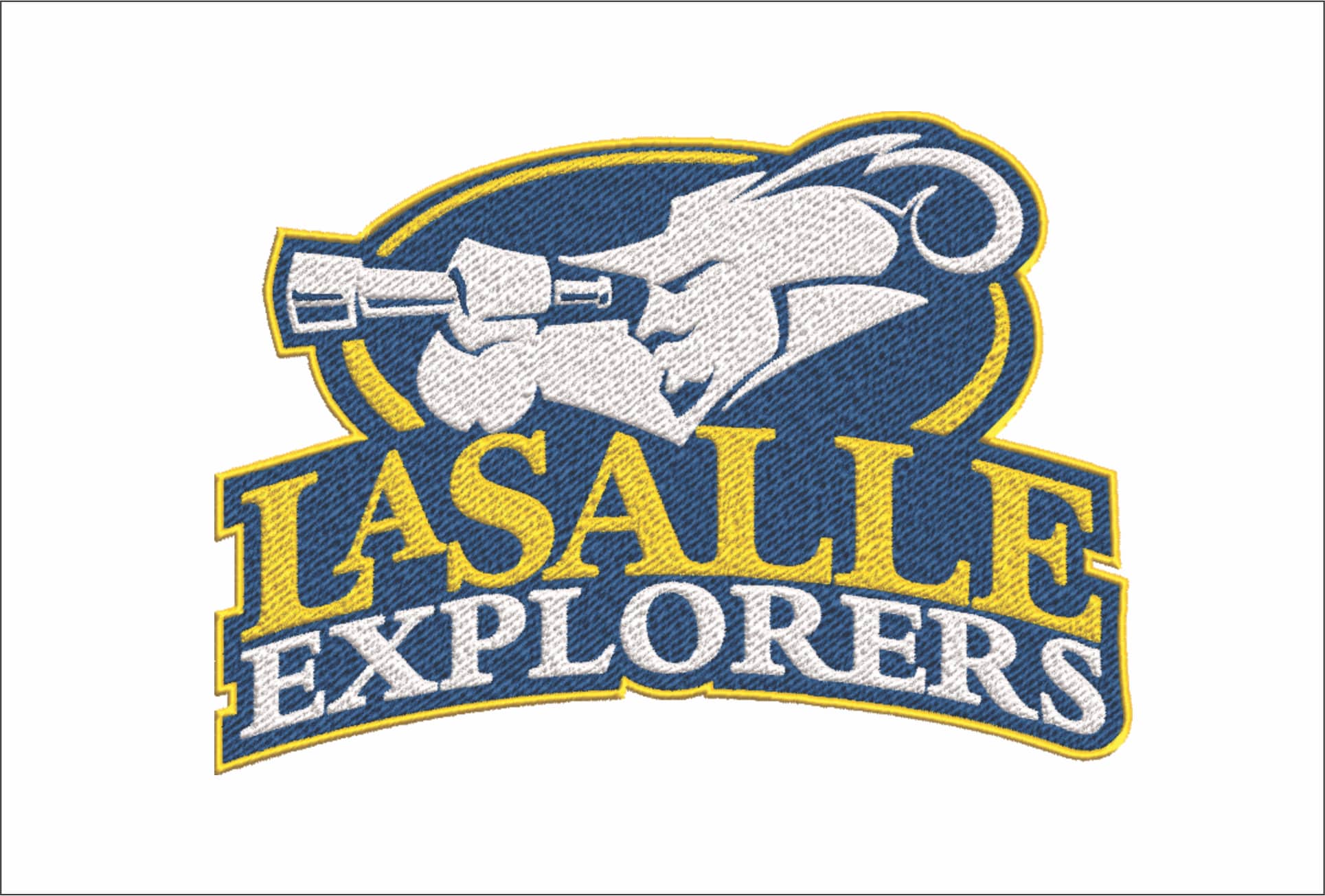 La Salle Explorers embroidery design - Logo embroidery machine pattern embroidery file - instant download in a frame