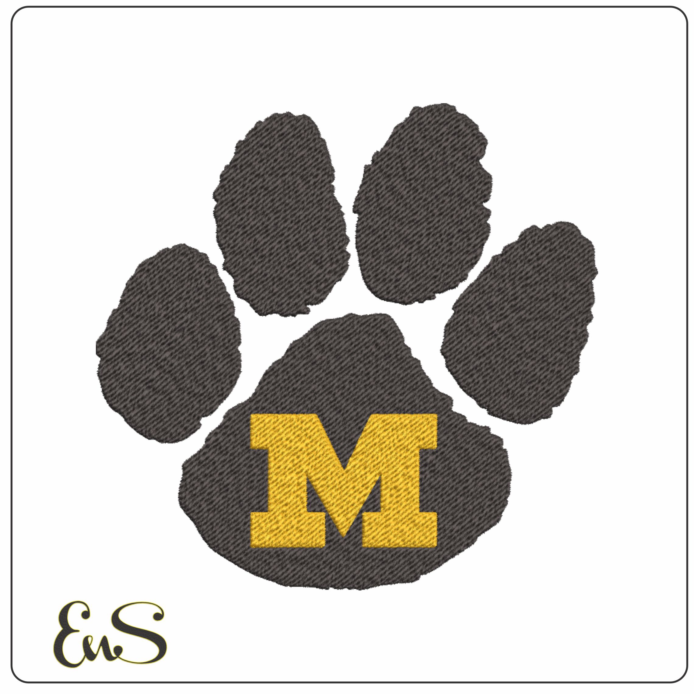 Missouri Tigers embroidery design - University of Missouri embroidery machine pattern embroidery file - instant download in a frame