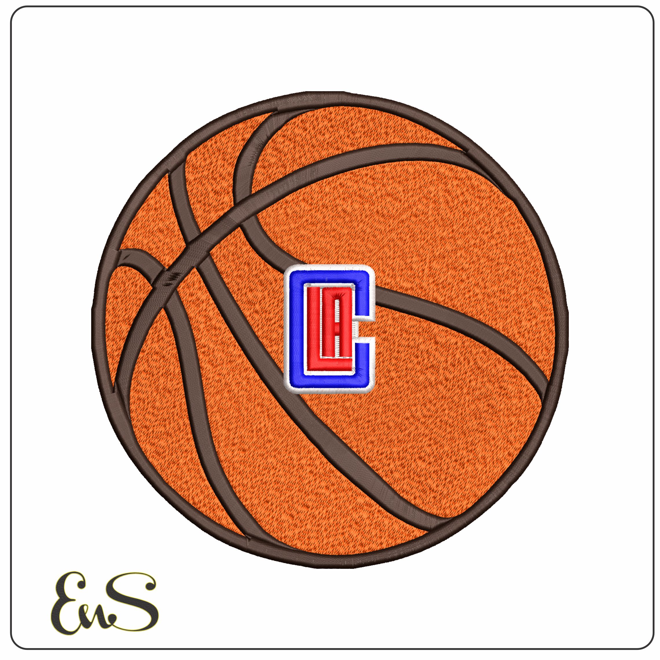 Los Angelese Clippers 2015 Basketball NBA   - Elegant embroidery design file - instant download
