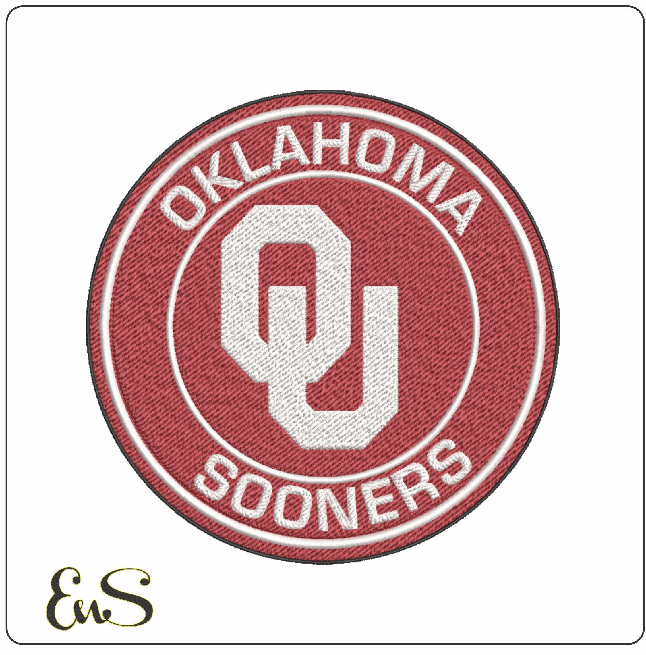 Oklahoma Sooners OU embroidery design - Oklahoma State embroidery machine pattern embroidery file - instant download in frame