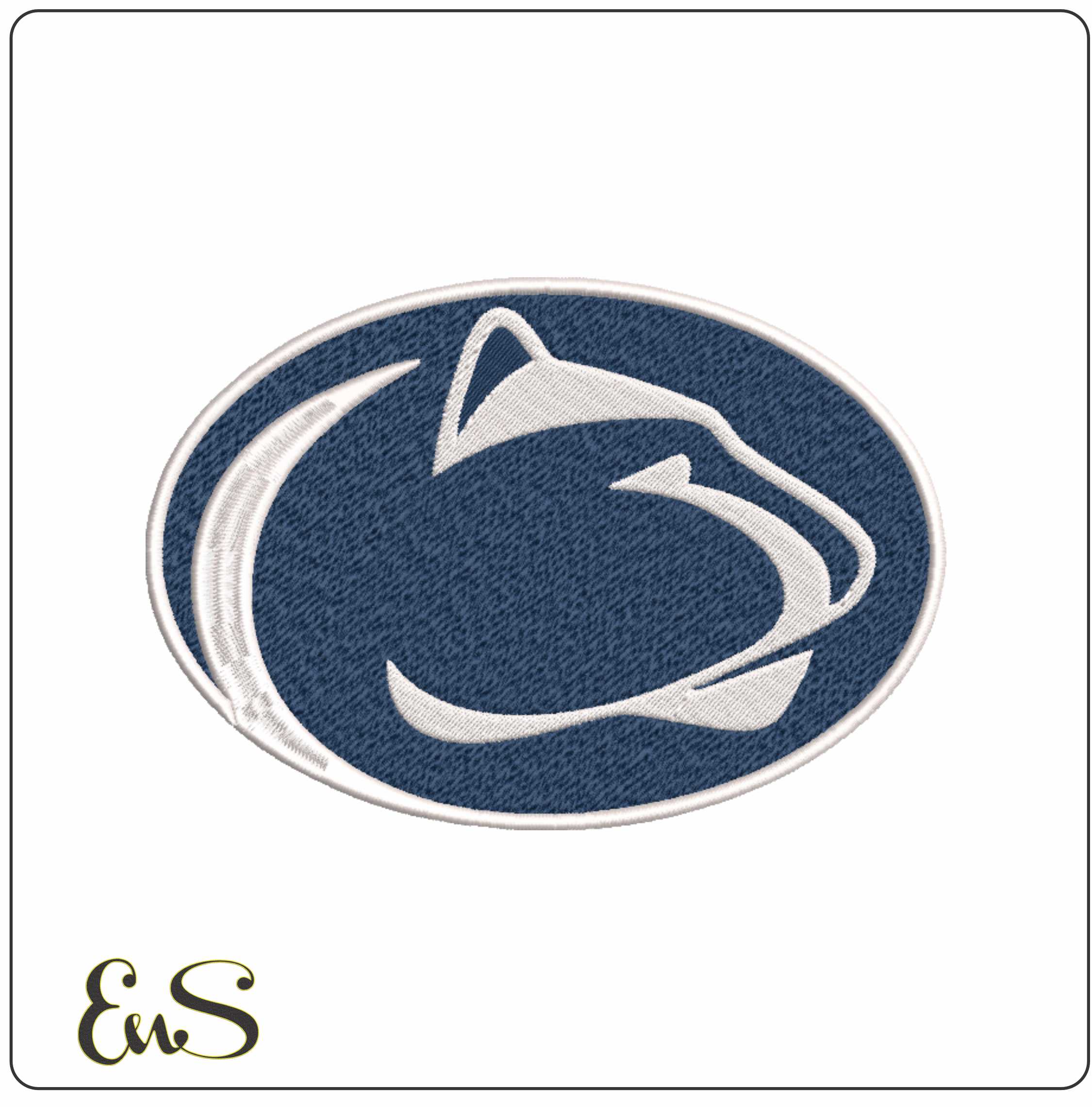 Penn State Nittany Lions embroidery design - Logo embroidery machine pattern embroidery file - instant download in a frame
