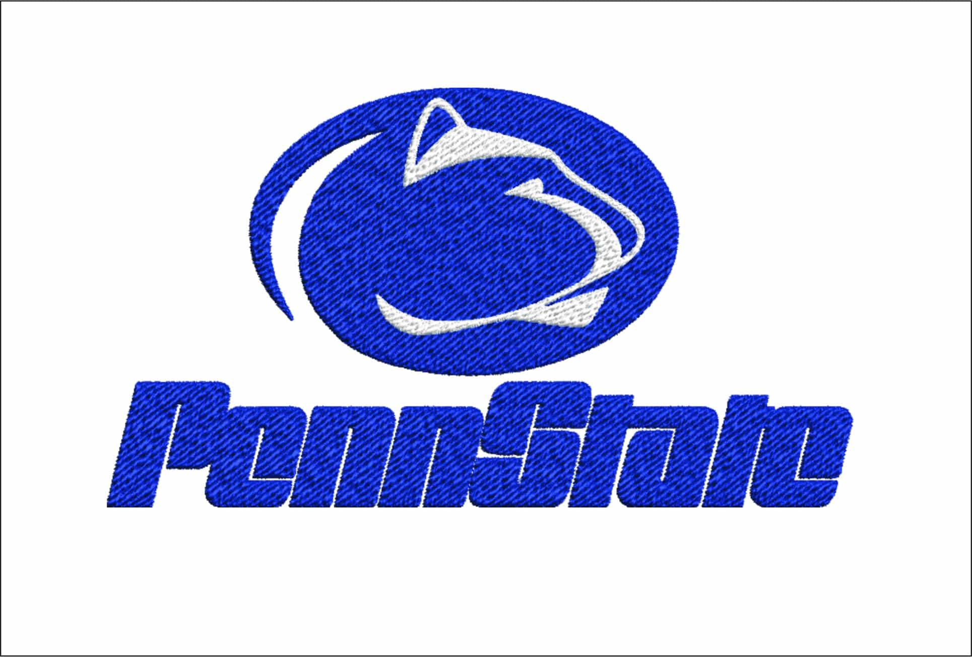 Penn State Nittany Lions embroidery design - Logo embroidery machine pattern embroidery file - instant download in a frame