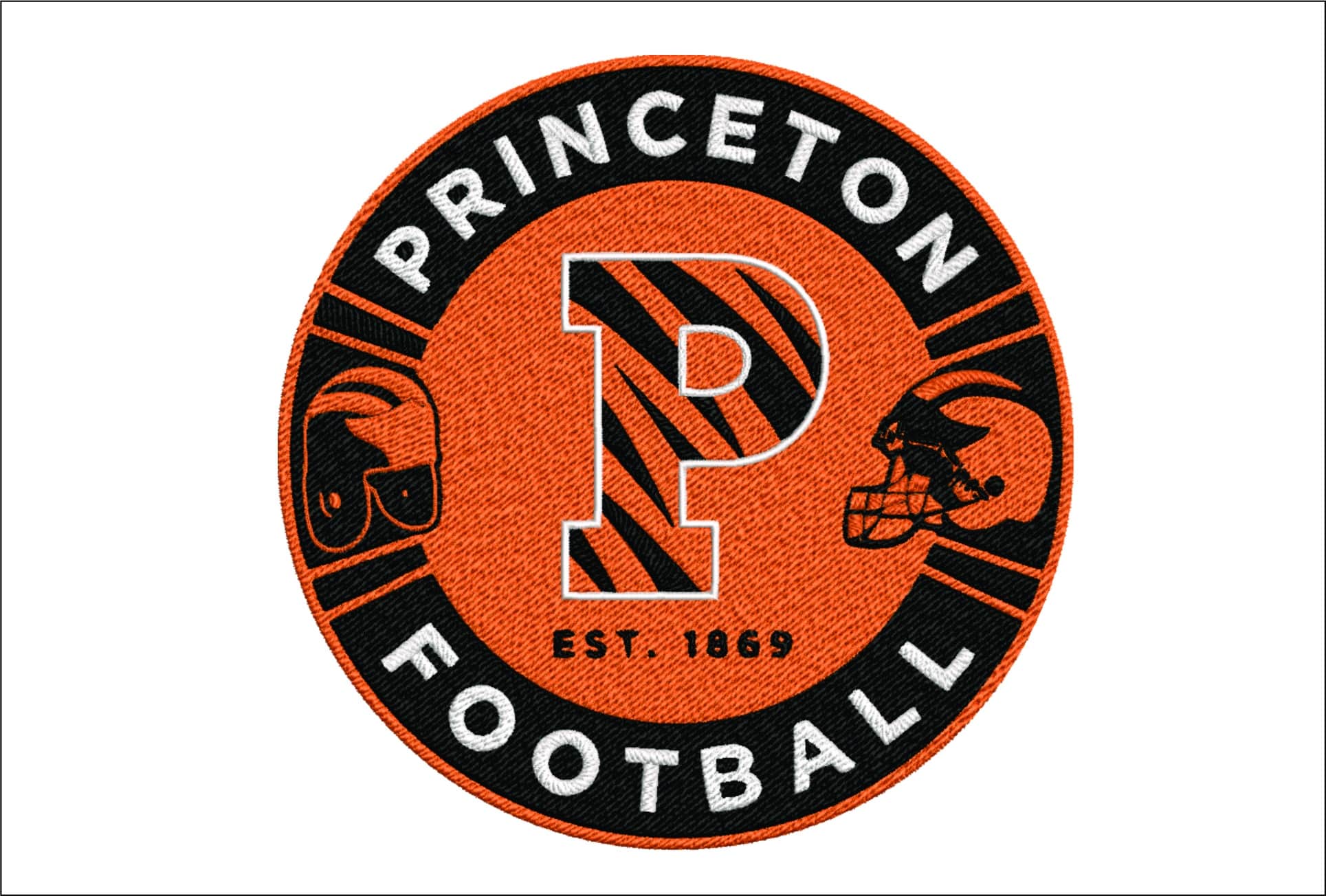 Princeton Tigers Emblem embroidery design Princeton University New Jersey Logo embroidery machine pattern embroidery file instant download