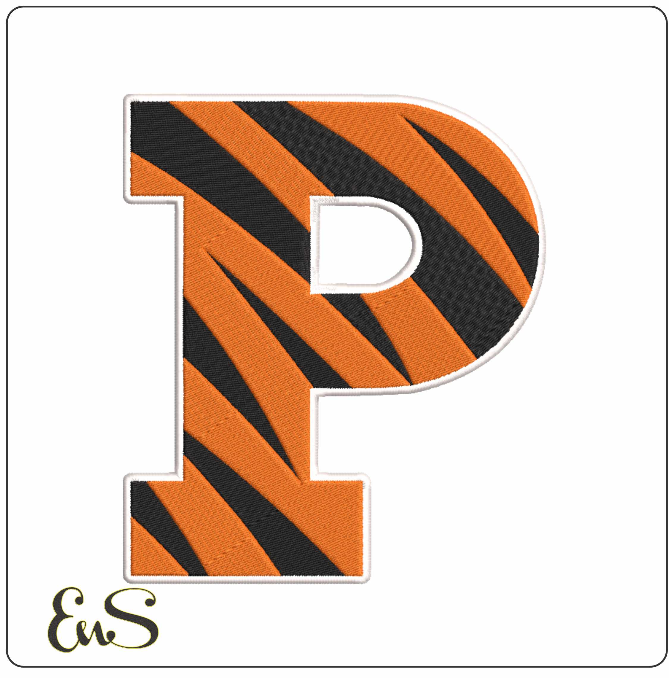 Princeton Tigers embroidery design - Princeton University New Jersey Logo embroidery machine pattern embroidery file - instant download