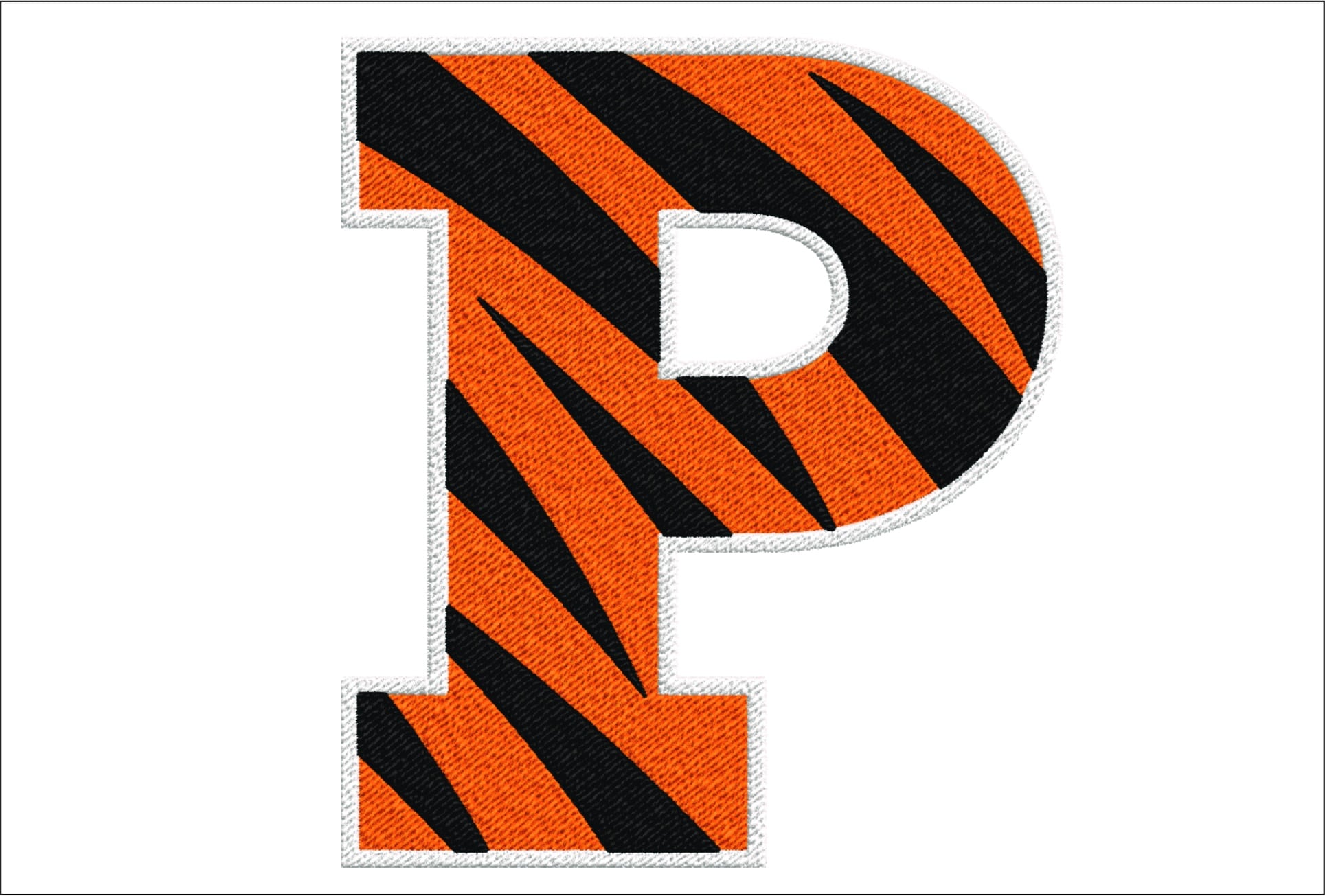 Princeton Tigers embroidery design - Princeton University New Jersey Logo embroidery machine pattern embroidery file - instant download