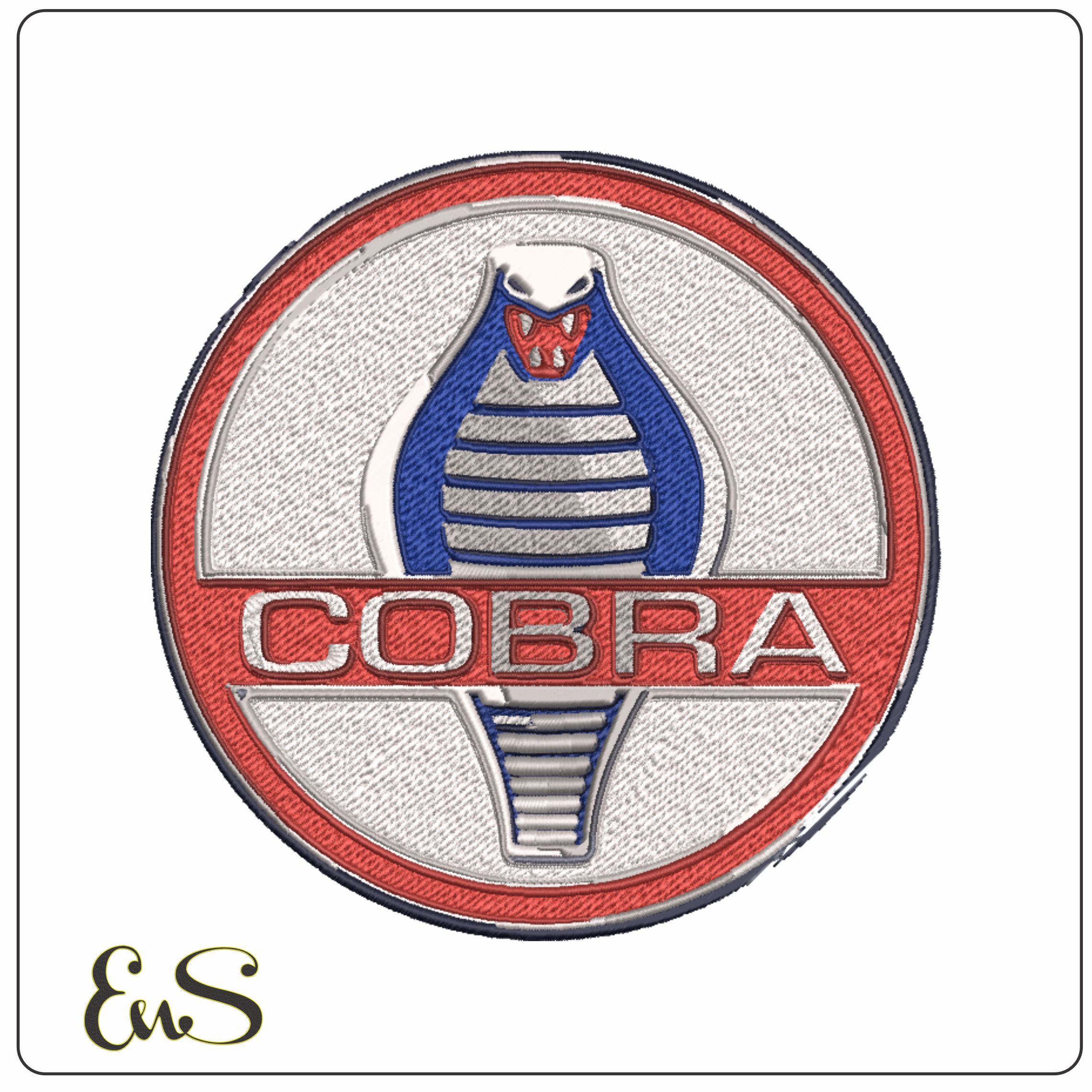 Cobra Shelby Snake - Ford Car embroidery design - Logo design machine pattern Car Auto Company embroidery file instant download in a frame