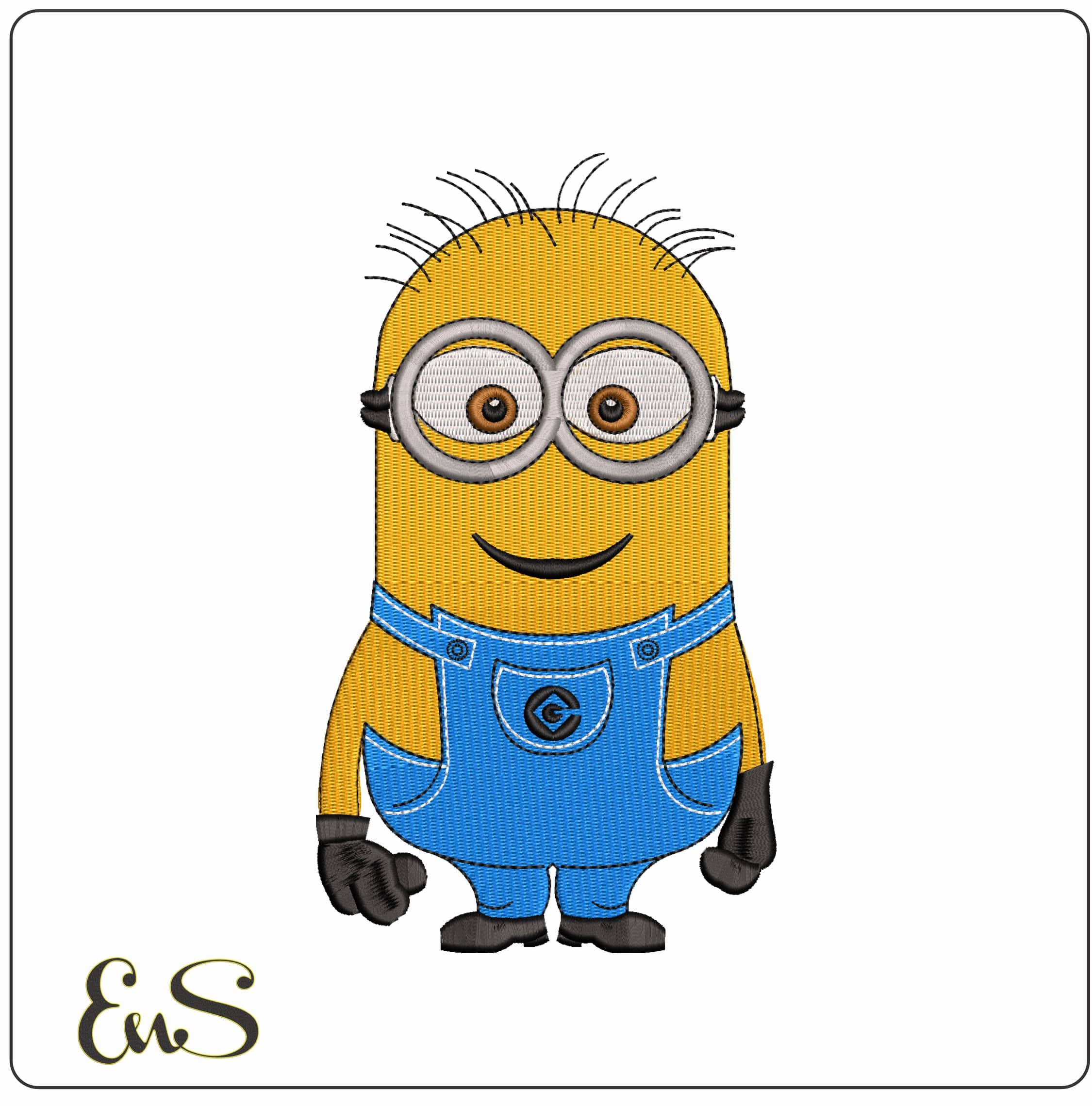 Minion Standing  - Elegant embroidery design file - instant download