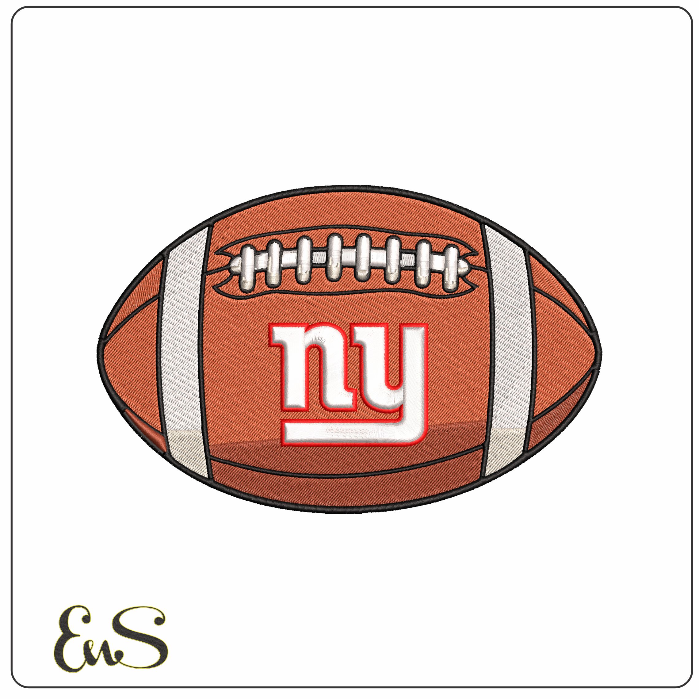 New York Giants American Football NFL   - Elegant embroidery design file - instant download