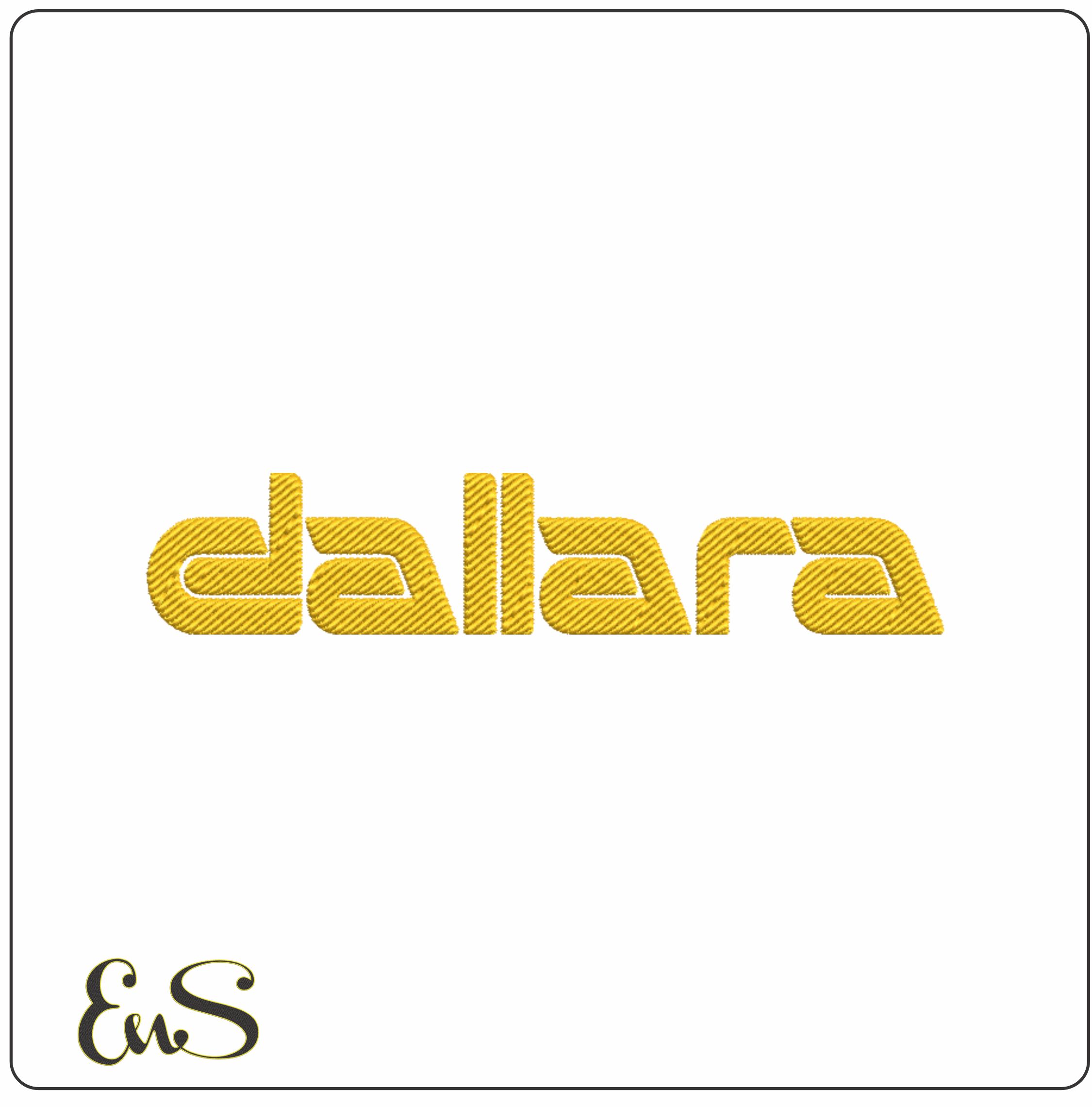 Dallara Race Car Logo embroidery design - Italy design machine pattern Car Auto Company embroidery file instant download in a frame