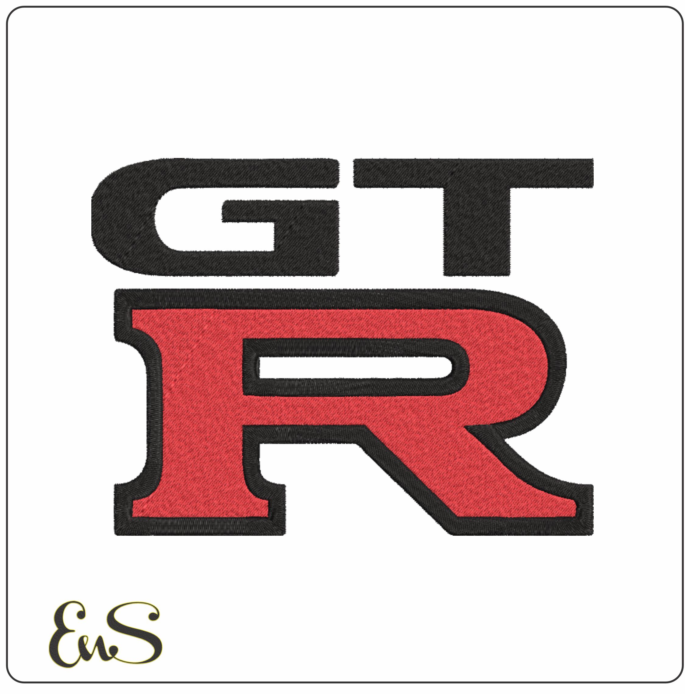 Nissan GTR Logo embroidery design - GTR design machine pattern Car Auto Company Digitized file instant download