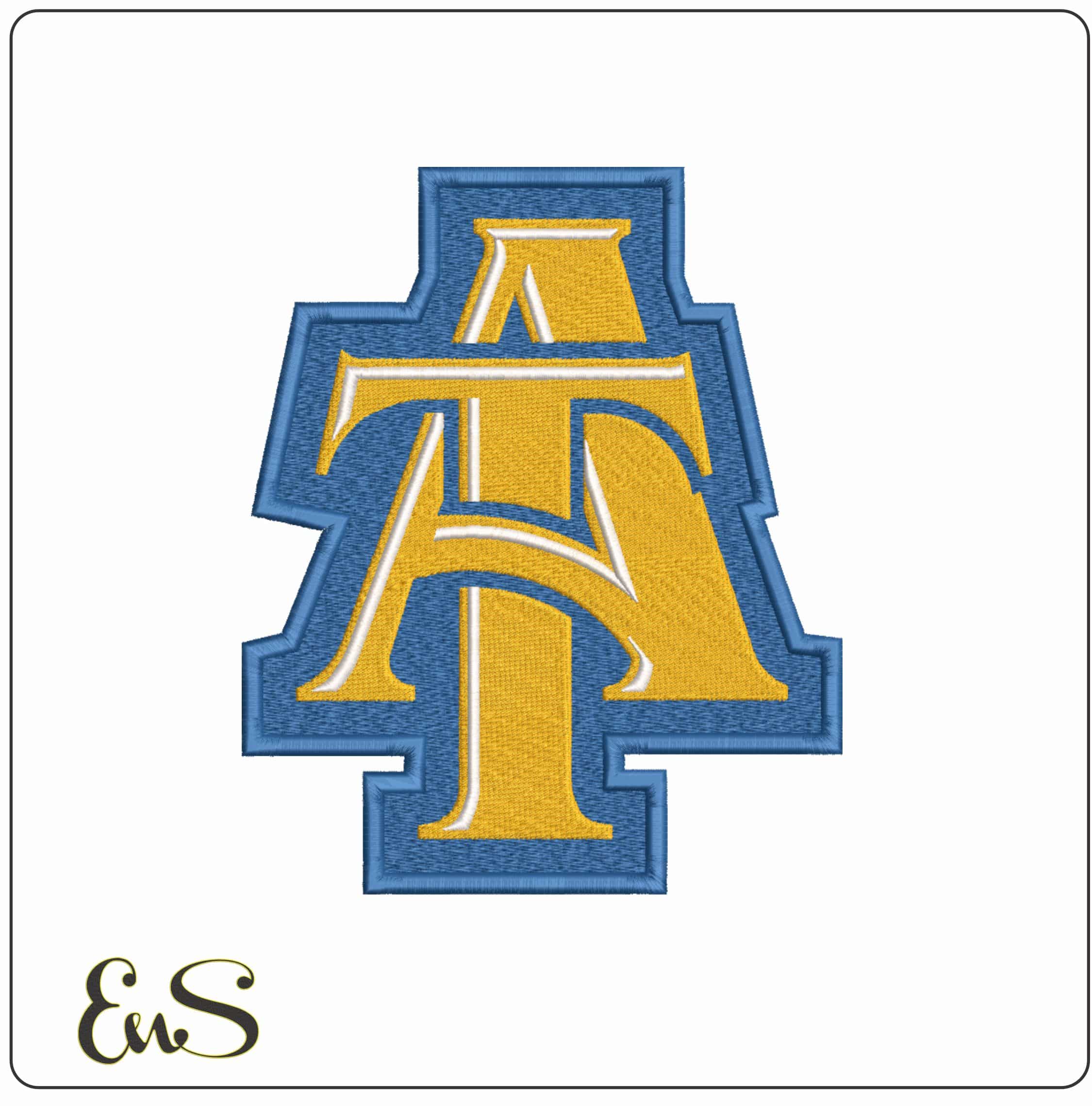 Aggies AT North Carolina AT&T State University - Elegant embroidery design file - instant download (Copy)
