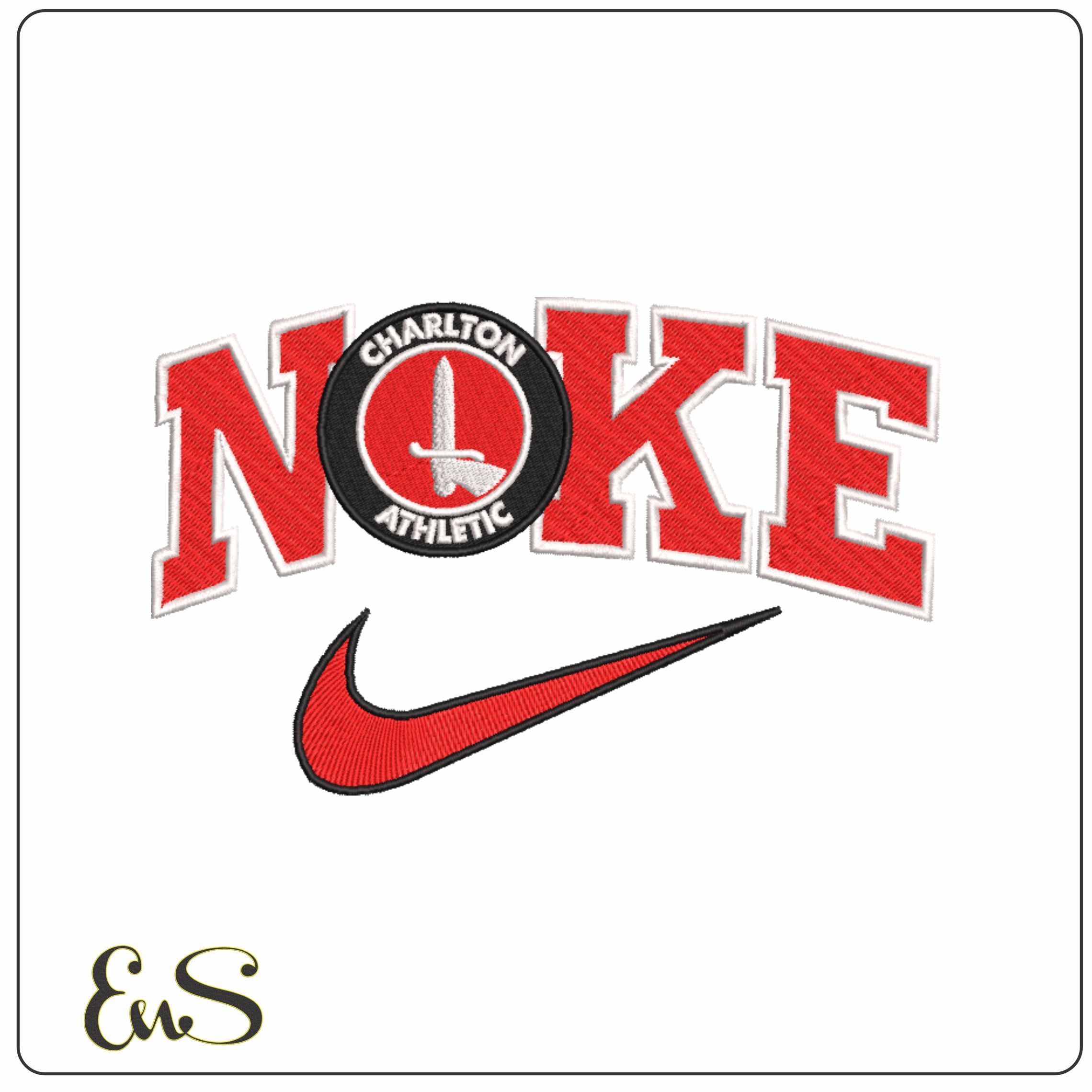 Nike Charlton  - Elegant embroidery design file - instant download