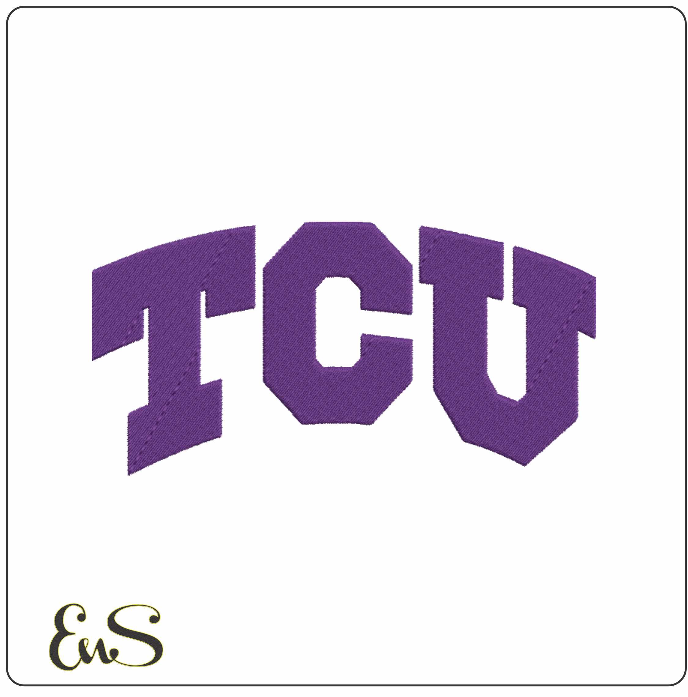 Texas Christian Horned Frog embroidery design, Texas Christian University TCU embroidery machine pattern embroidery file - instant download