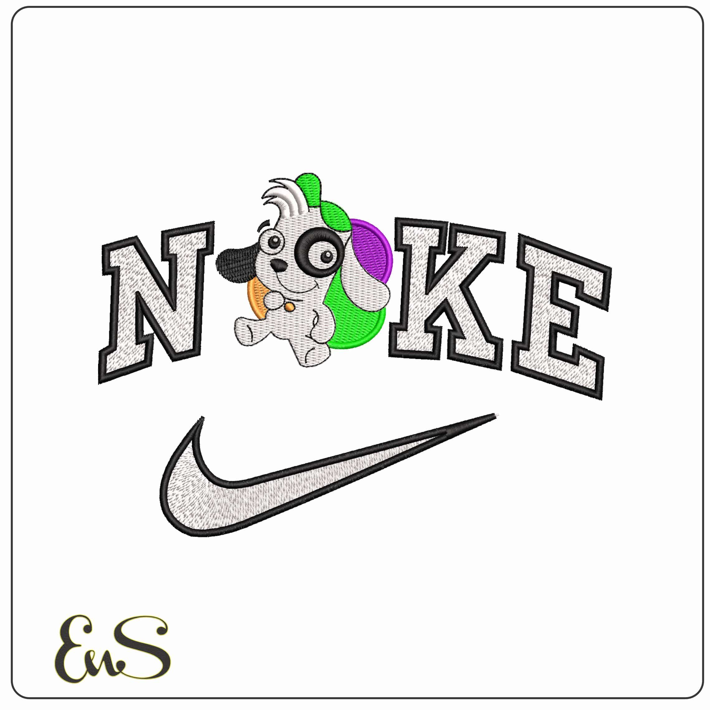 Nike Doki Doki Adventures Discovery - Elegant embroidery design file - instant download