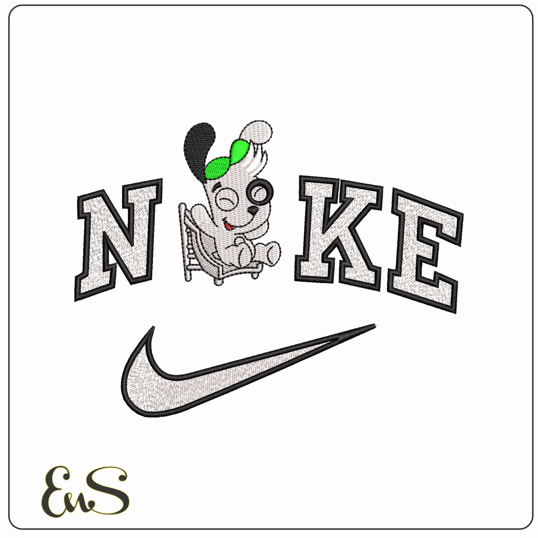 Nike Doki Woosh Doki Adventures Discovery - Elegant embroidery design file - instant download