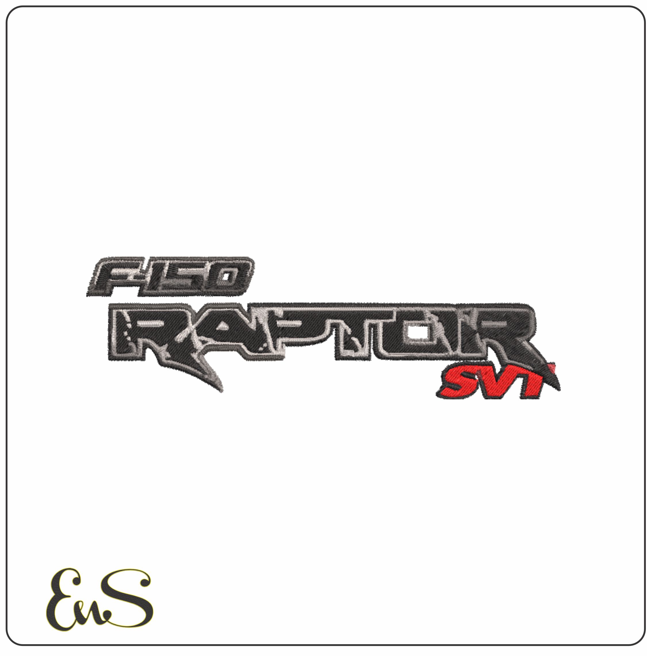 F150 Raptor - Ford Truck Logo embroidery design - Logo design machine pattern Car Auto Company embroidery file instant download in a frame