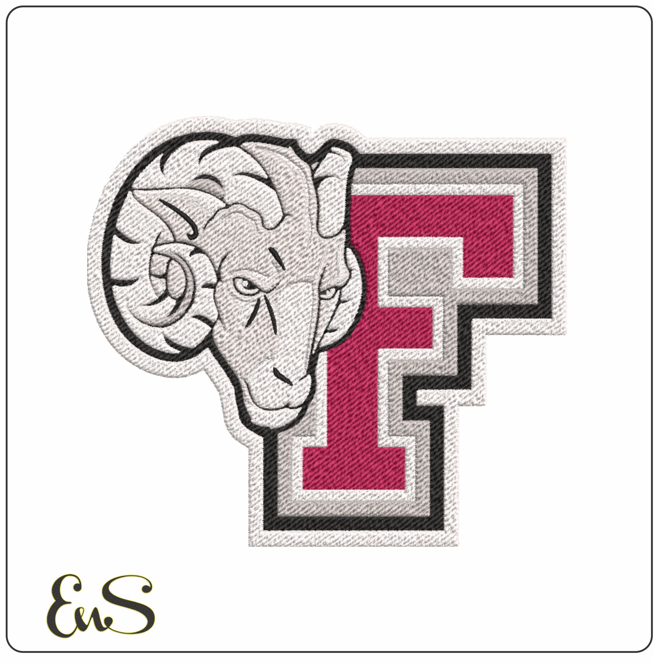 Fordham Rams embroidery design - Fordham University, Bronx New York embroidery machine pattern embroidery file - instant download