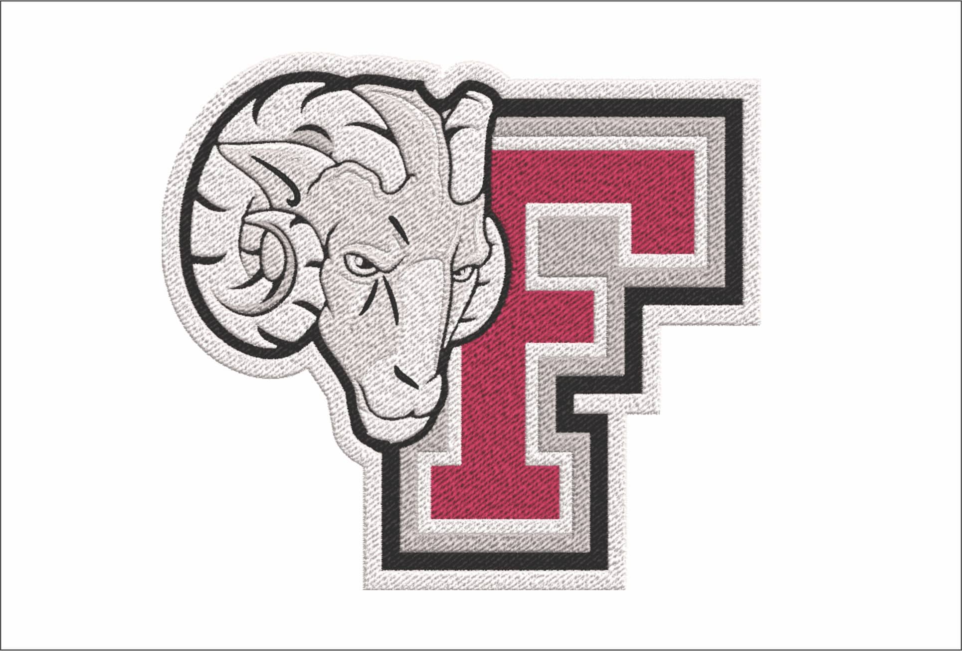 Fordham Rams embroidery design - Fordham University, Bronx New York embroidery machine pattern embroidery file - instant download