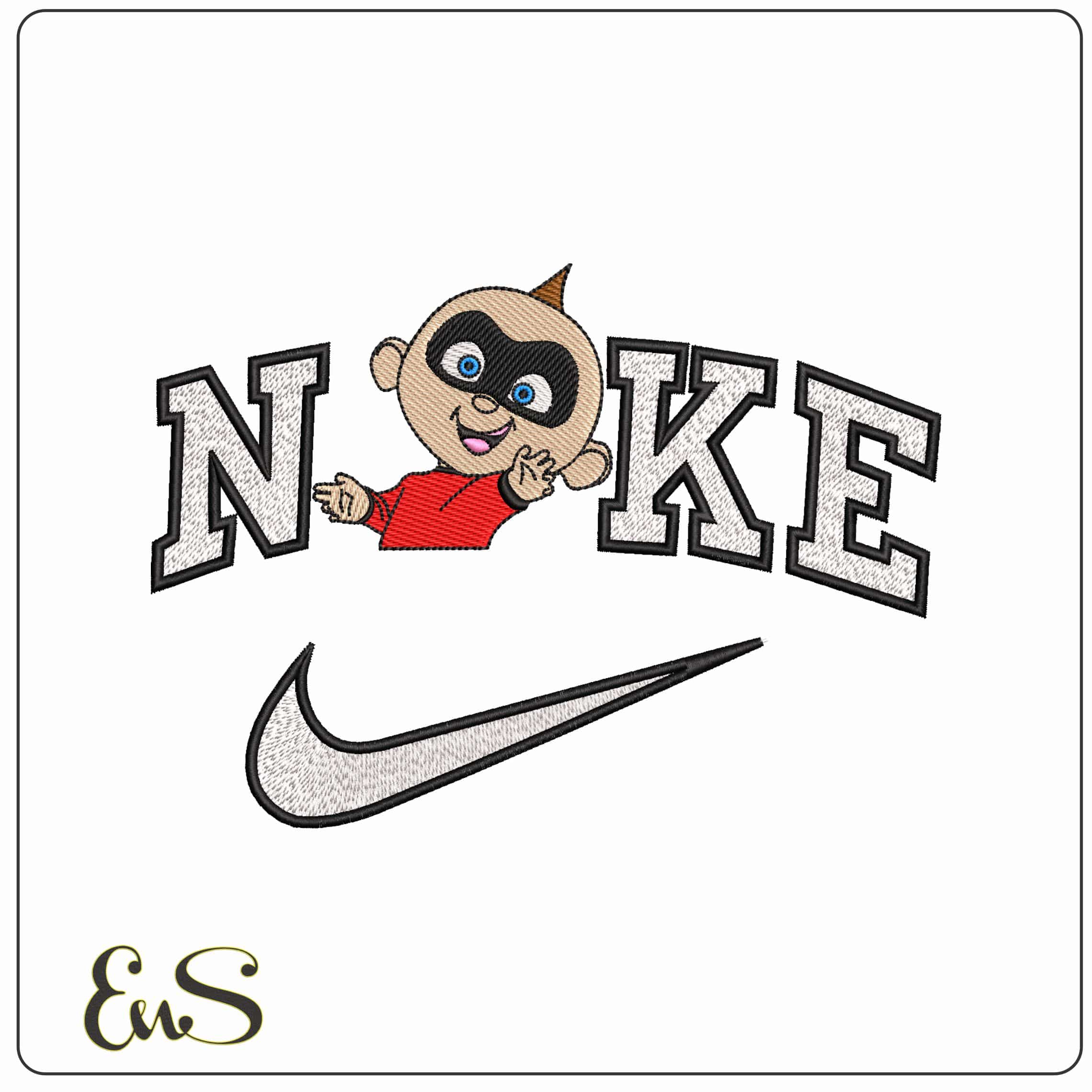 Nike Jack Jack Par Baby Incredible The Incredibles Disney  - Elegant embroidery design file-instant download