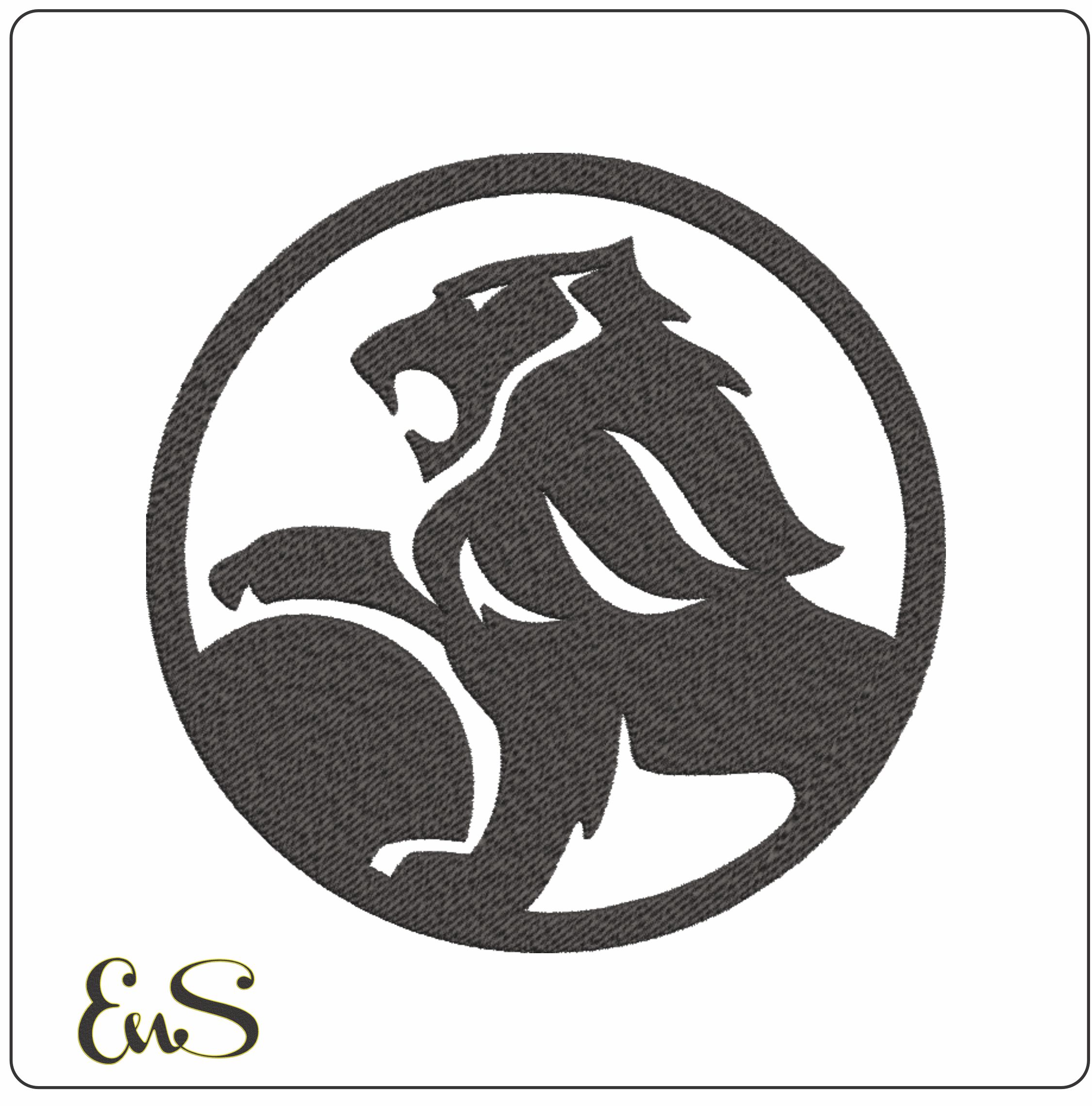 Holden Car Logo embroidery design - Australian V8Logo design machine pattern Car Auto Company embroidery file instant download in a frame