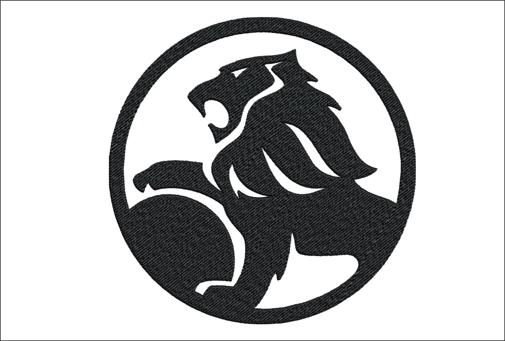 Holden Car Logo embroidery design - Australian V8Logo design machine pattern Car Auto Company embroidery file instant download in a frame