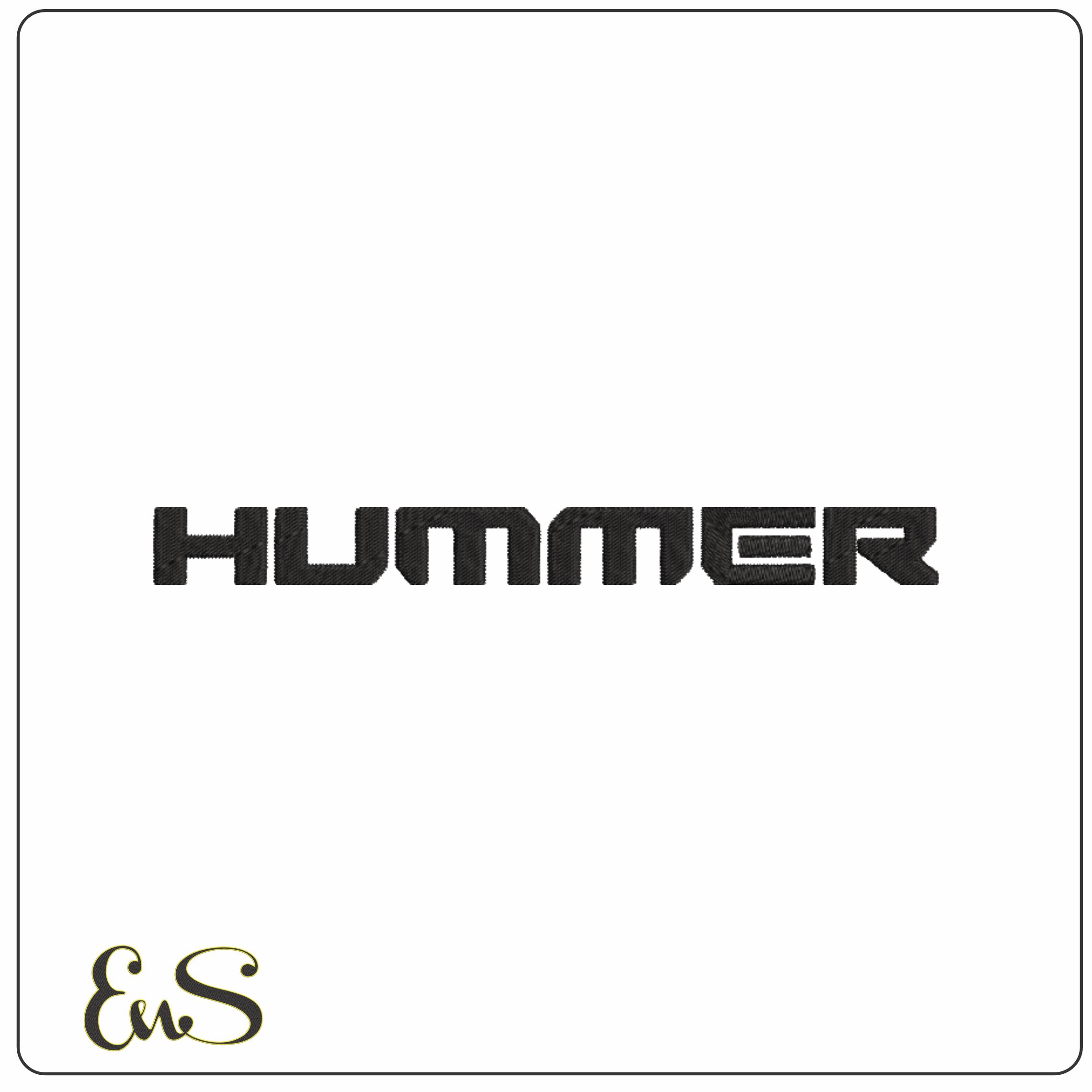 Hummer Logo embroidery design - HUMMER Cat design machine pattern Car Auto Company embroidery file instant download frame