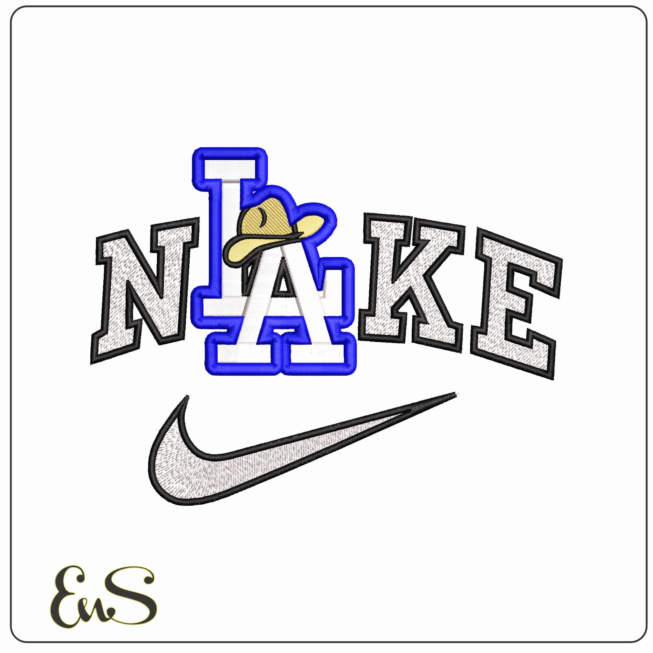 Nike L A Texans Hat  - Elegant embroidery design file-instant download
