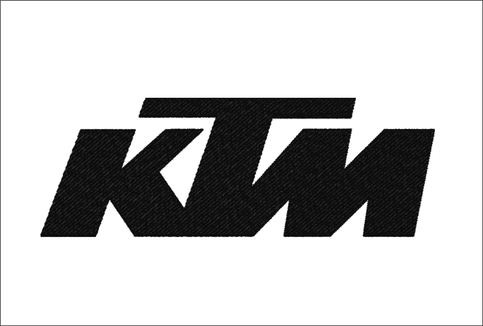KTM Logo embroidery design - KTM design machine pattern Car Auto Company embroidery file instant download frame