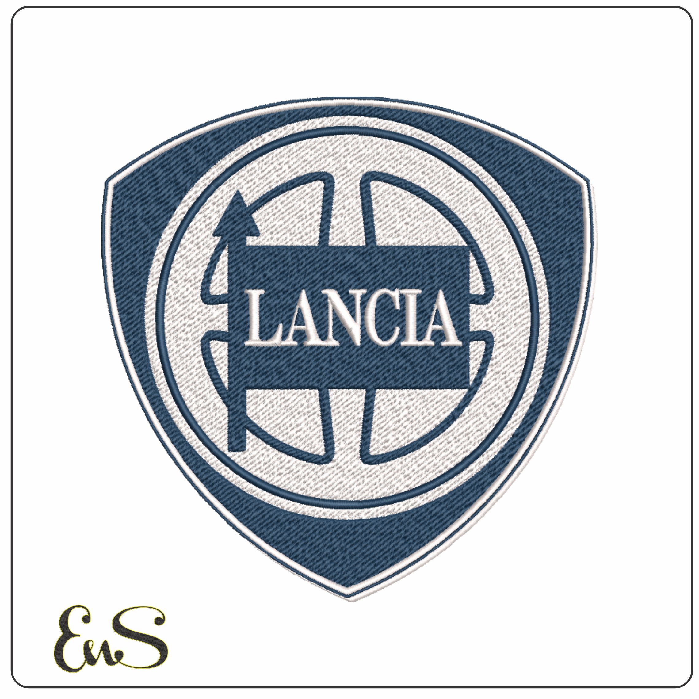 Lancia Car Logo embroidery design - Italy design machine pattern Car Auto Company embroidery file instant download in a frame