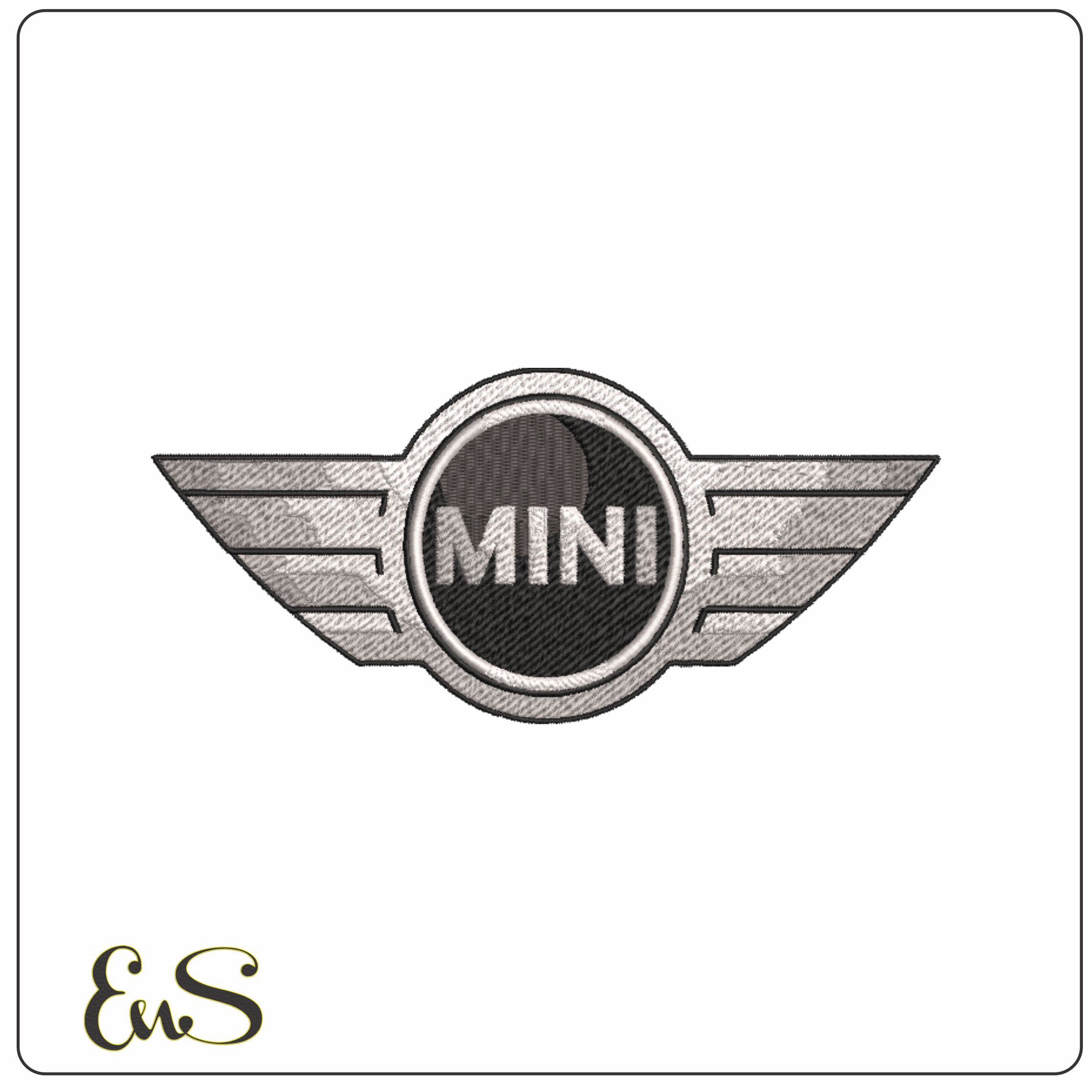BMW Mini Logo Original Car 2001 Logo embroidery design - Cooper design machine pattern Car Auto Company embroidery file instant download in a frame