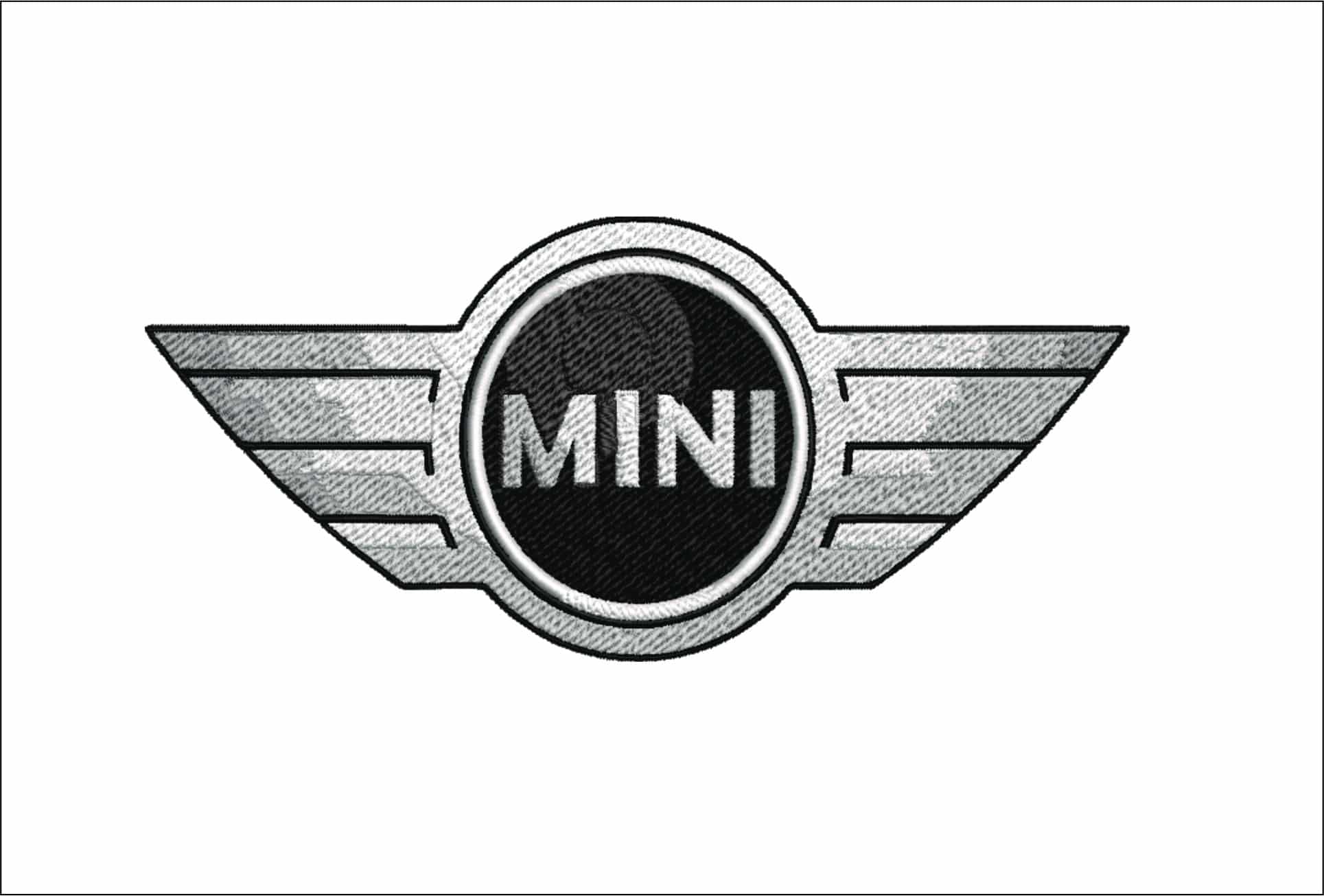 BMW Mini Logo Original Car 2001 Logo embroidery design - Cooper design machine pattern Car Auto Company embroidery file instant download in a frame