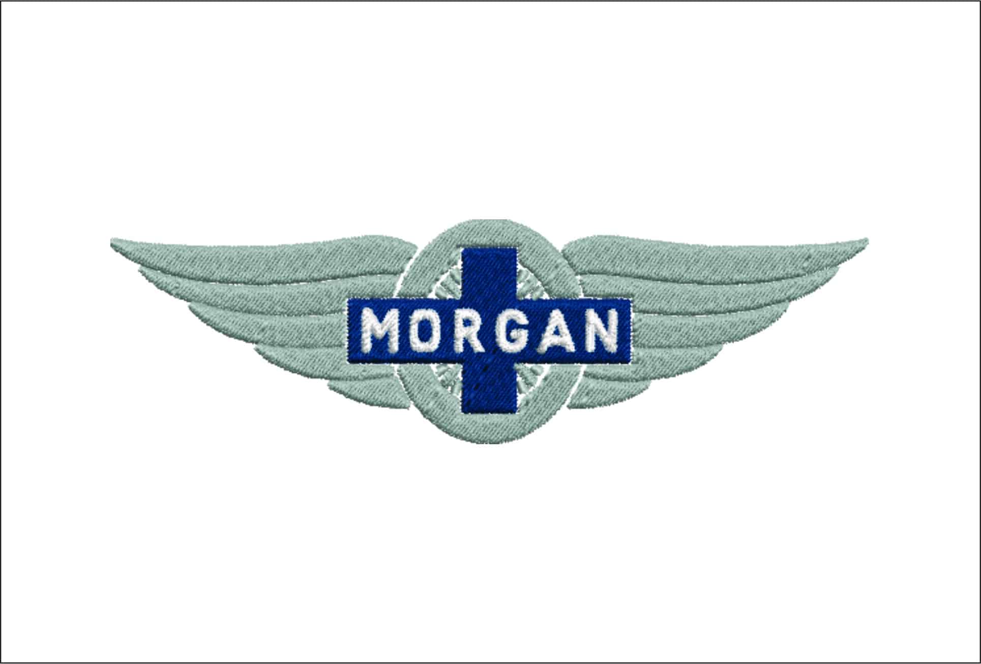 Morgan Car Logo embroidery design - Wings design machine pattern Car Auto Company embroidery file instant download in a frame